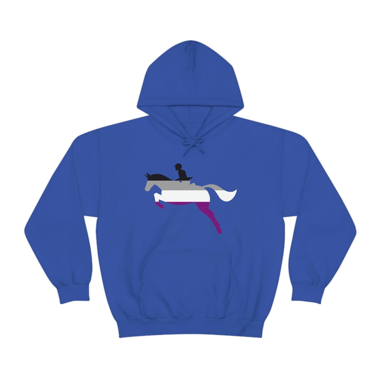 Asexual - PRIDE, LOVE, and HORSES Hooded Sweatshirt