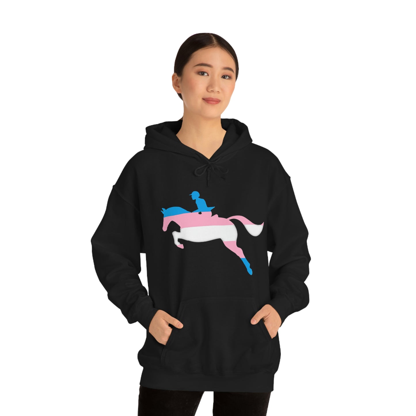 Transgender - PRIDE, LOVE, and HORSES Hooded Sweatshirt