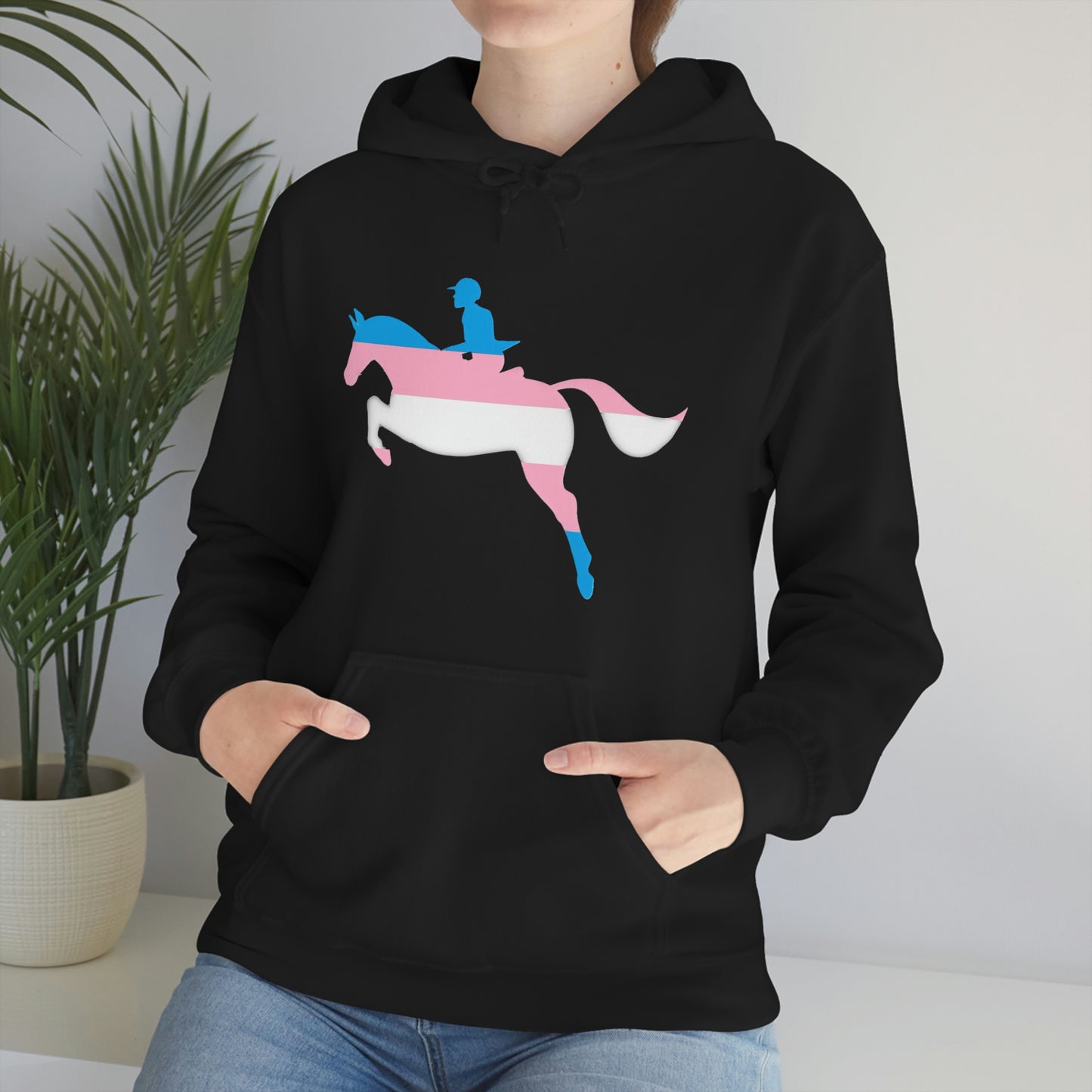 Transgender - PRIDE, LOVE, and HORSES Hooded Sweatshirt