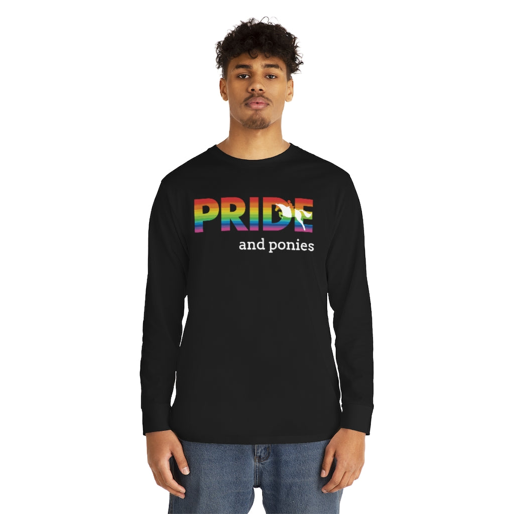 PRIDE and ponies Long Sleeve Crewneck Tee