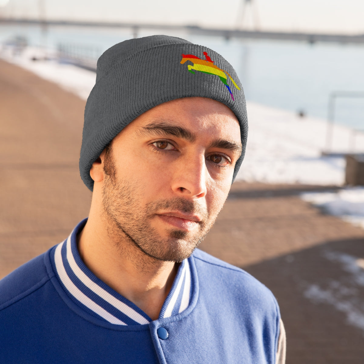 PRIDE JUMP Knit Beanie