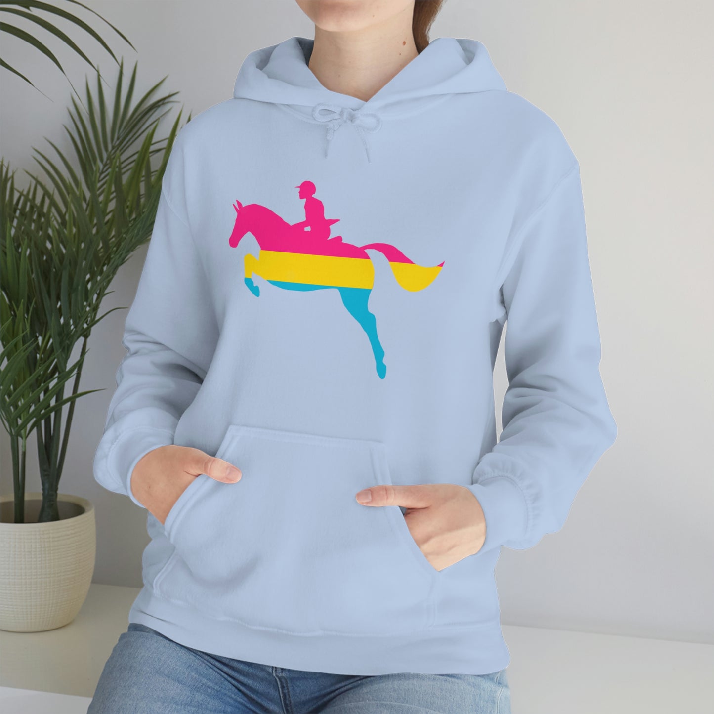 Pansexual - PRIDE, LOVE, and HORSES Hooded Sweatshirt