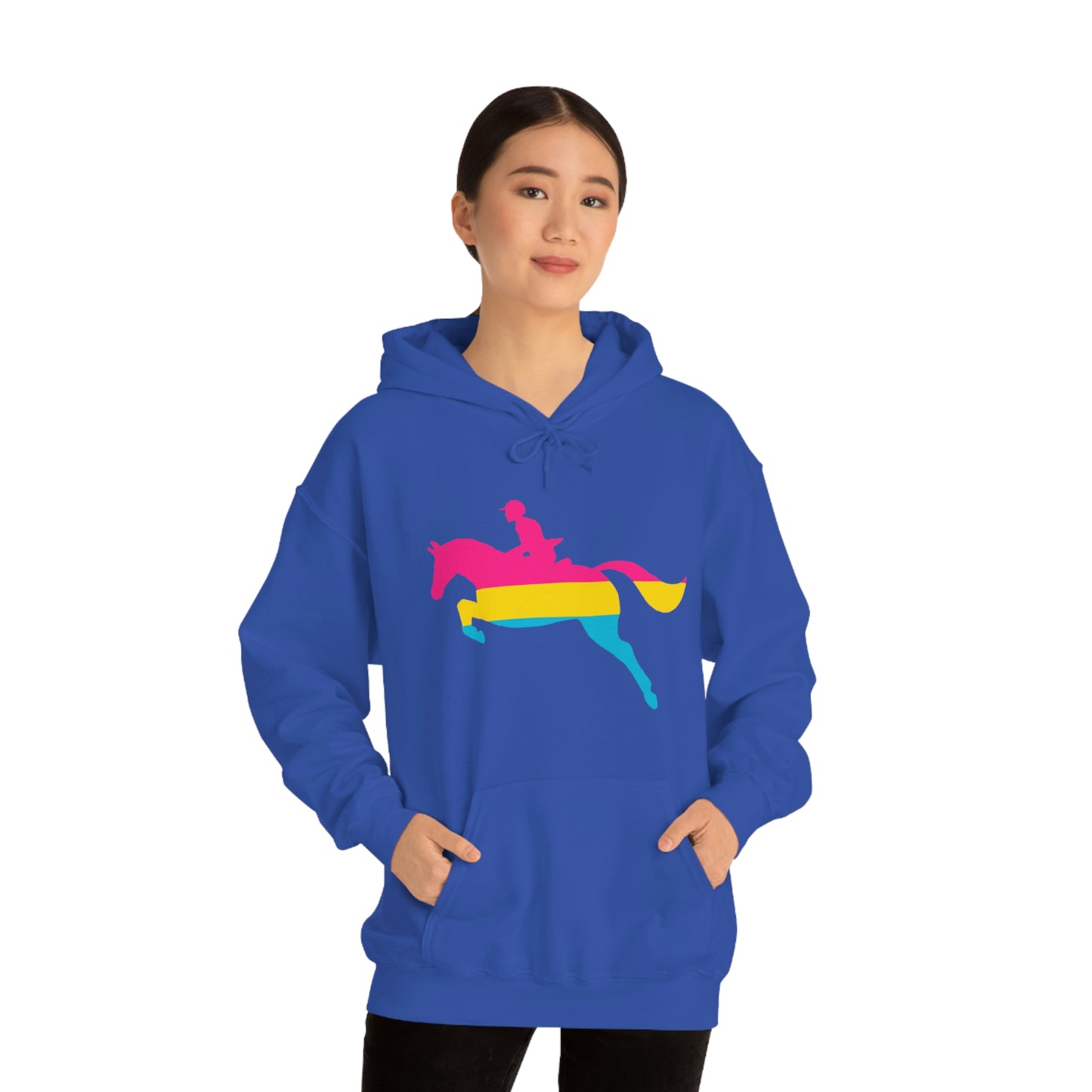 Pansexual - PRIDE, LOVE, and HORSES Hooded Sweatshirt