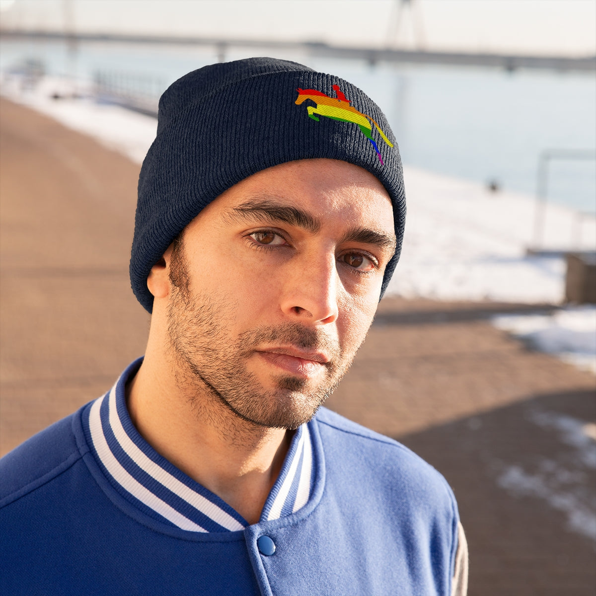 PRIDE JUMP Knit Beanie