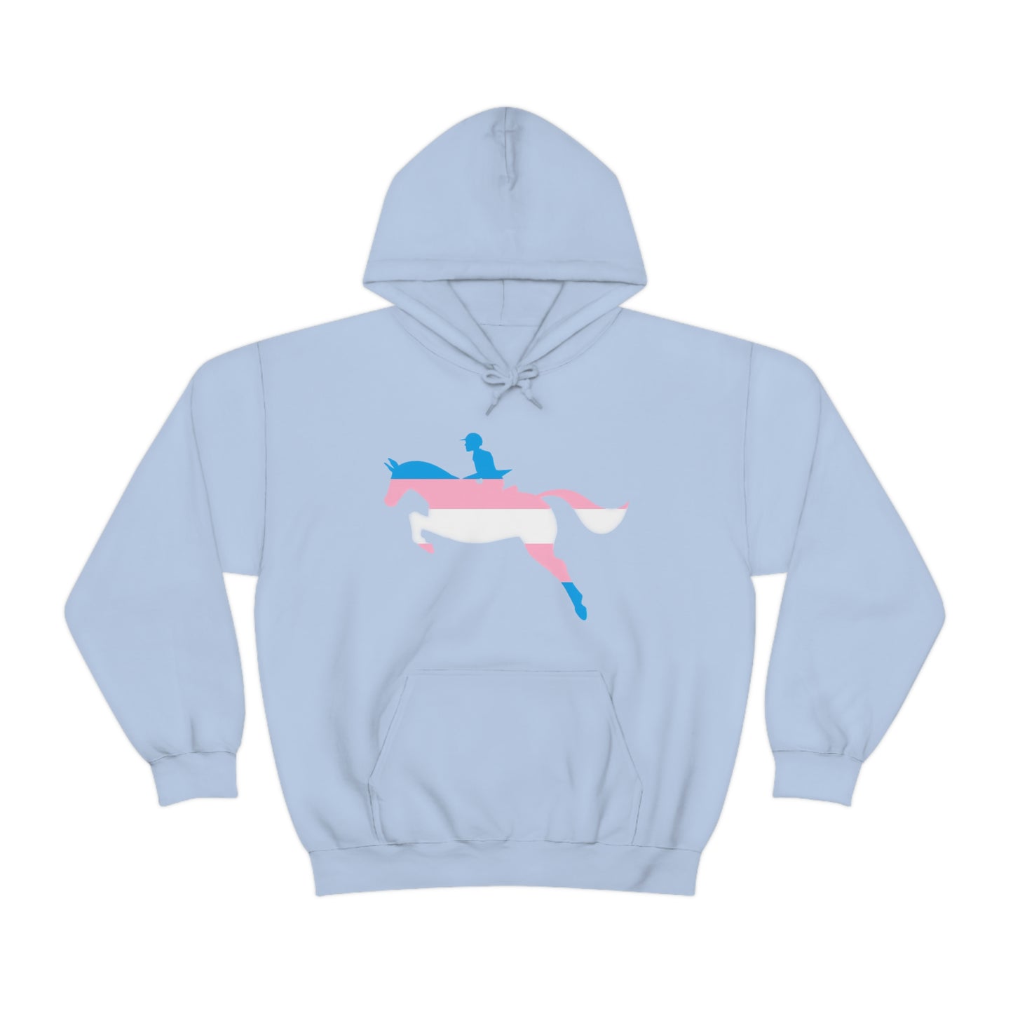 Transgender - PRIDE, LOVE, and HORSES Hooded Sweatshirt