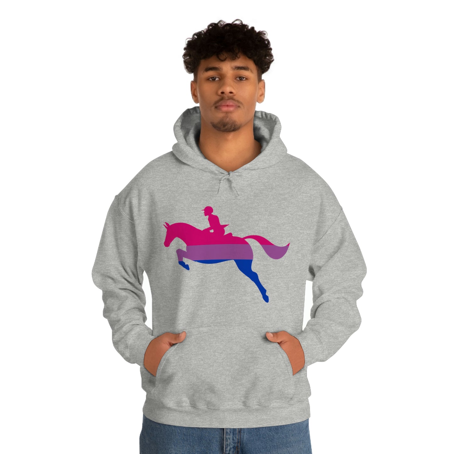 Bisexual - PRIDE, LOVE, and HORSES Hooded Sweatshirt