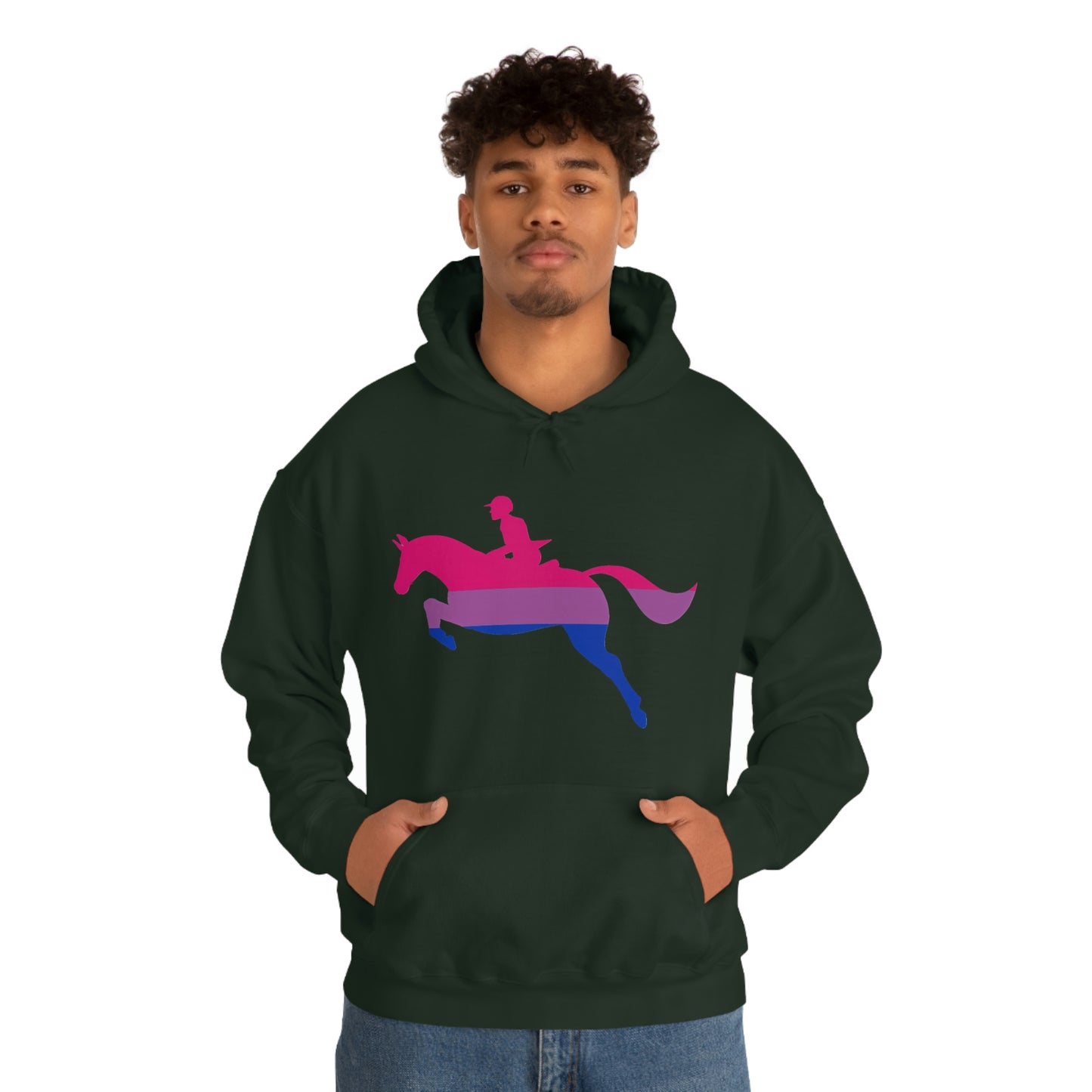 Bisexual - PRIDE, LOVE, and HORSES Hooded Sweatshirt