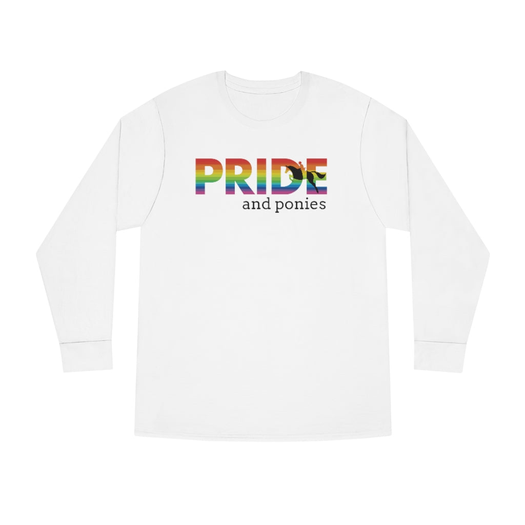 PRIDE and ponies Long Sleeve Crewneck Tee