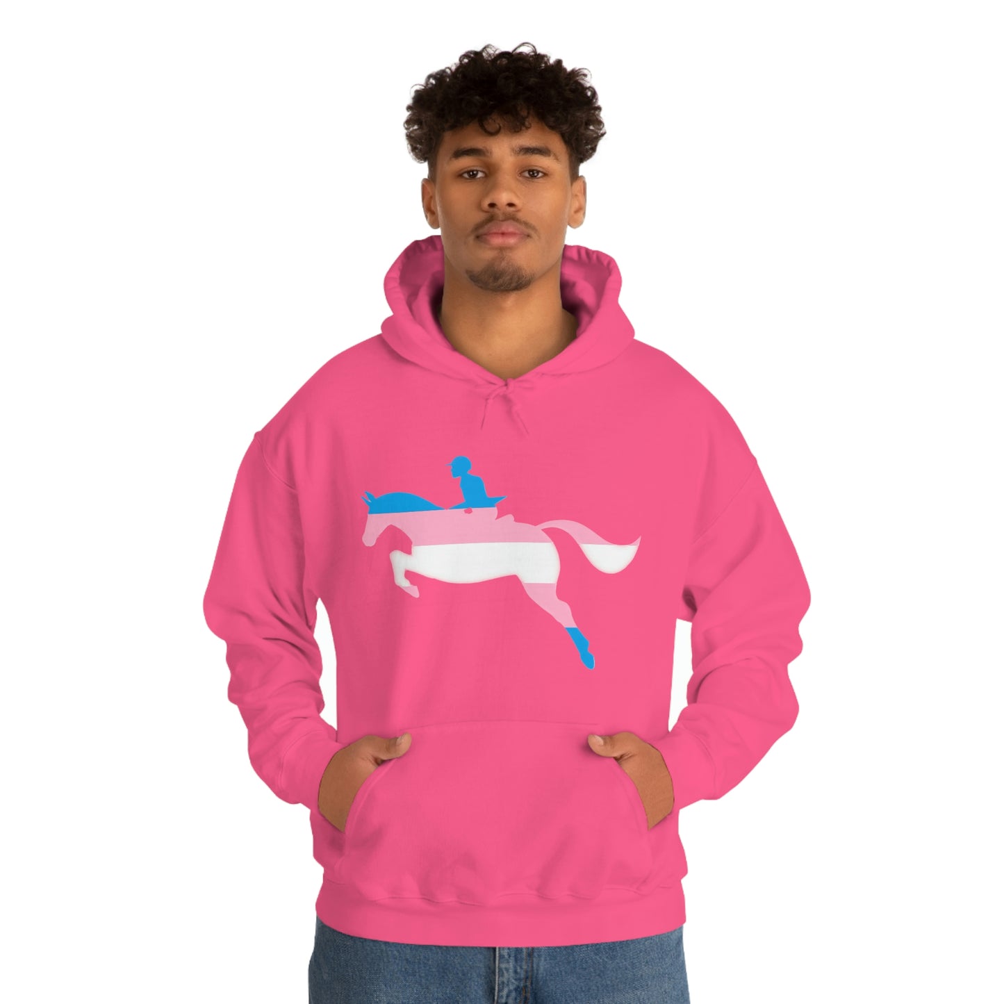 Transgender - PRIDE, LOVE, and HORSES Hooded Sweatshirt