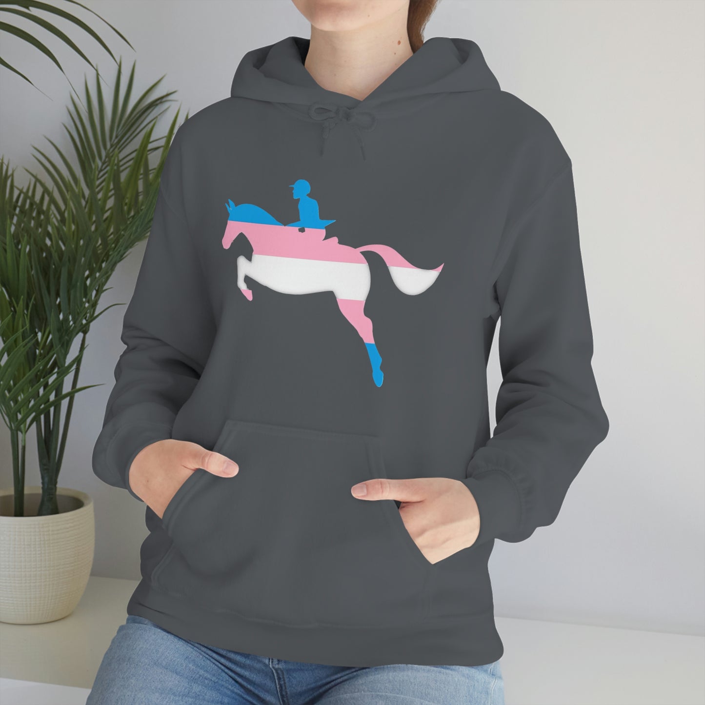 Transgender - PRIDE, LOVE, and HORSES Hooded Sweatshirt