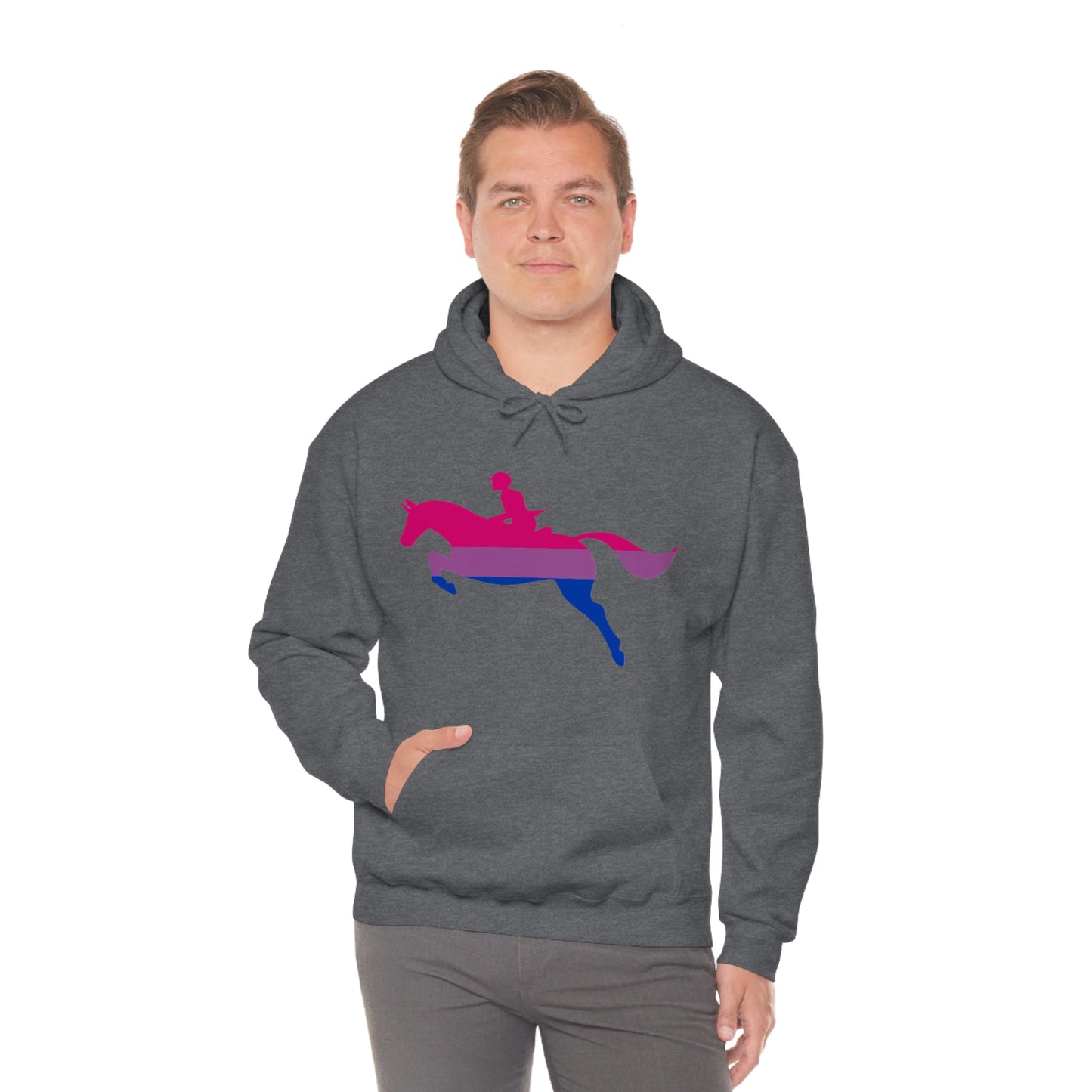 Bisexual - PRIDE, LOVE, and HORSES Hooded Sweatshirt