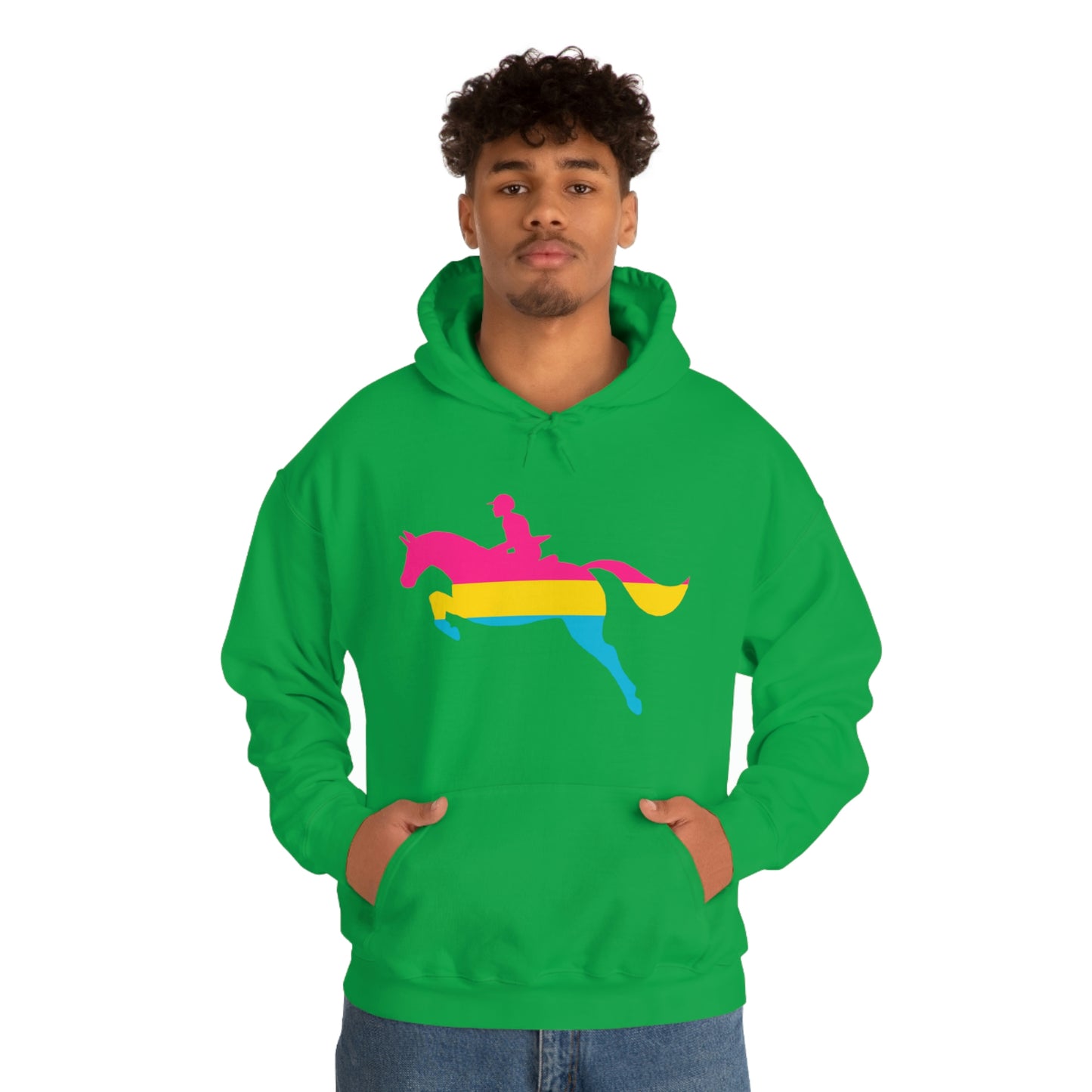 Pansexual - PRIDE, LOVE, and HORSES Hooded Sweatshirt