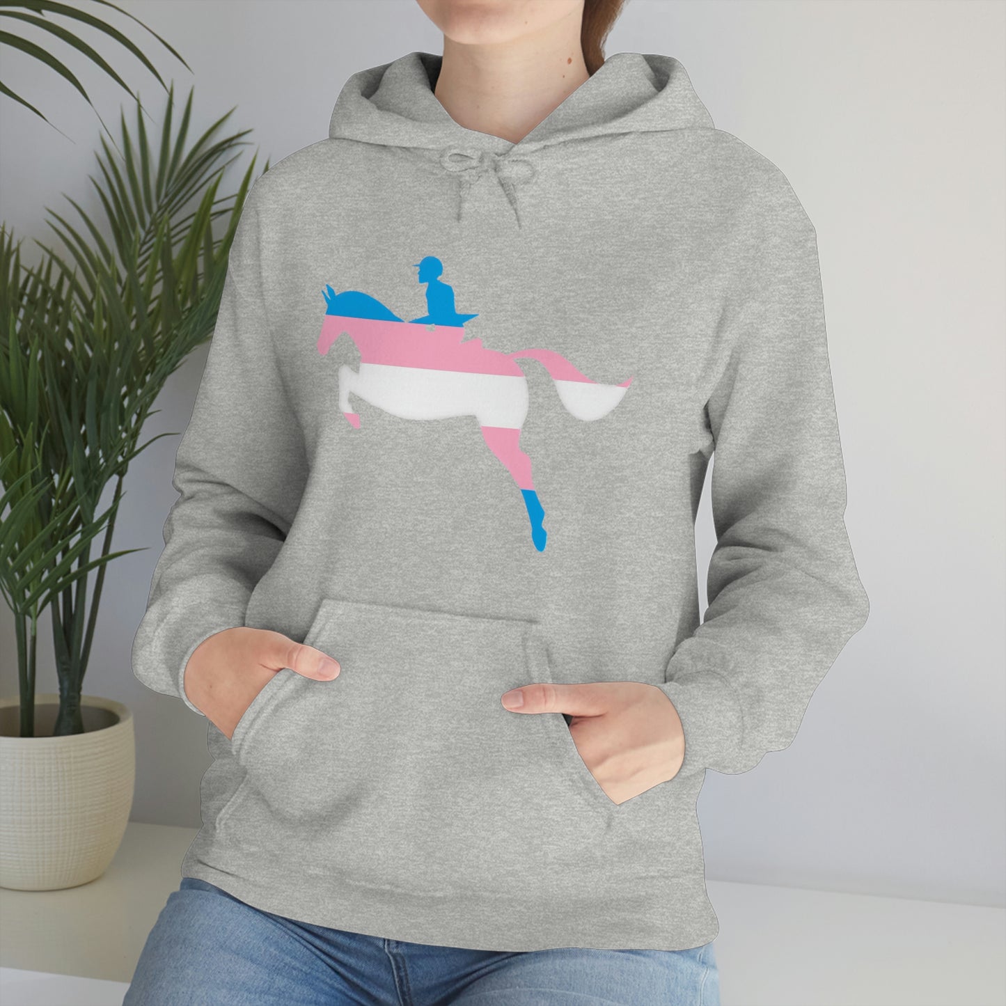 Transgender - PRIDE, LOVE, and HORSES Hooded Sweatshirt