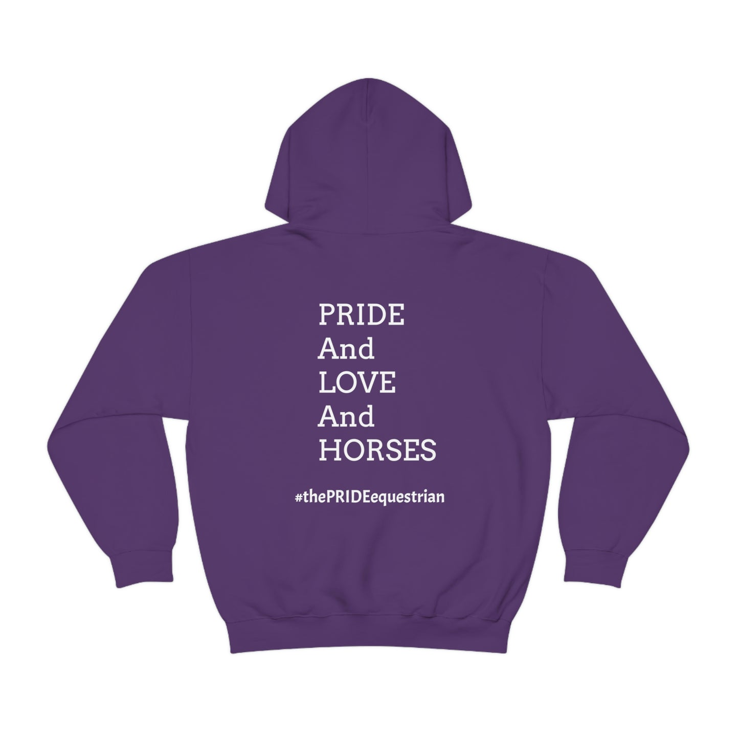 Pansexual - PRIDE, LOVE, and HORSES Hooded Sweatshirt