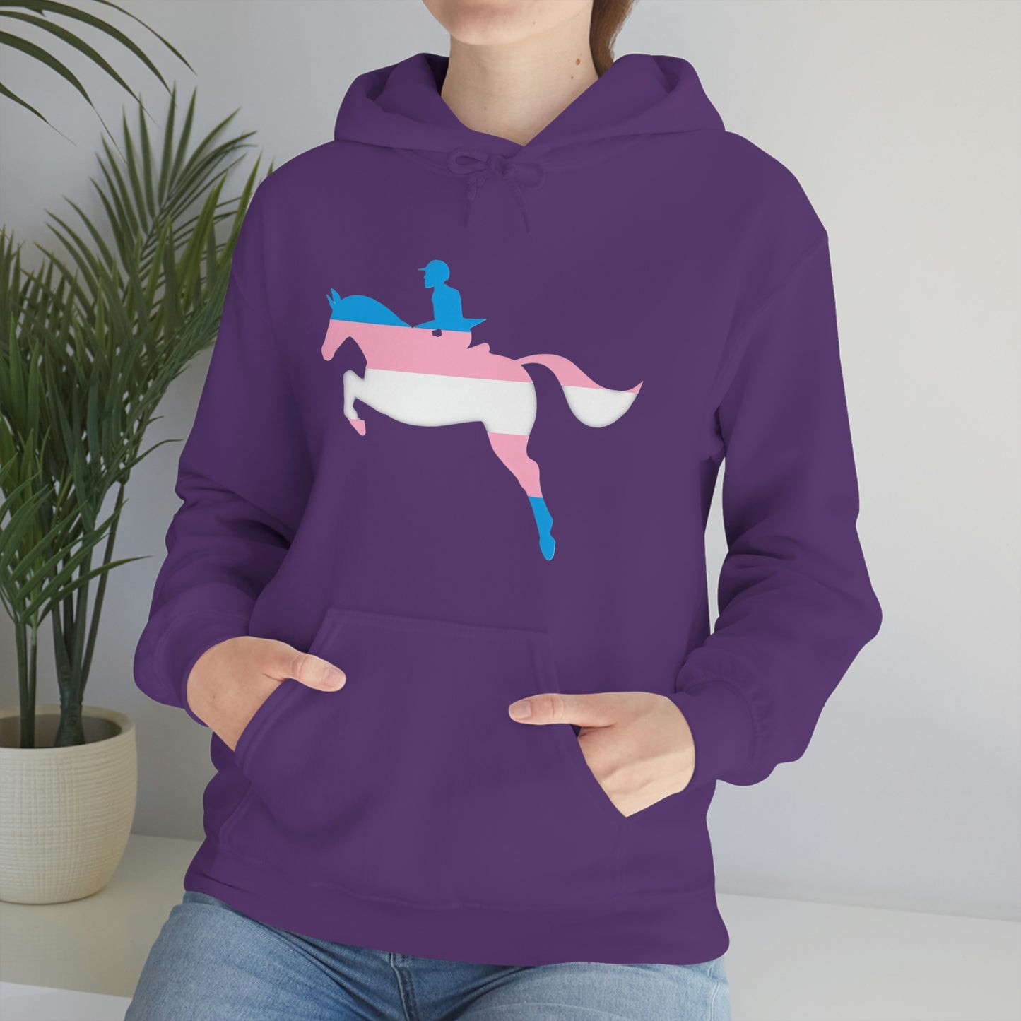 Transgender - PRIDE, LOVE, and HORSES Hooded Sweatshirt