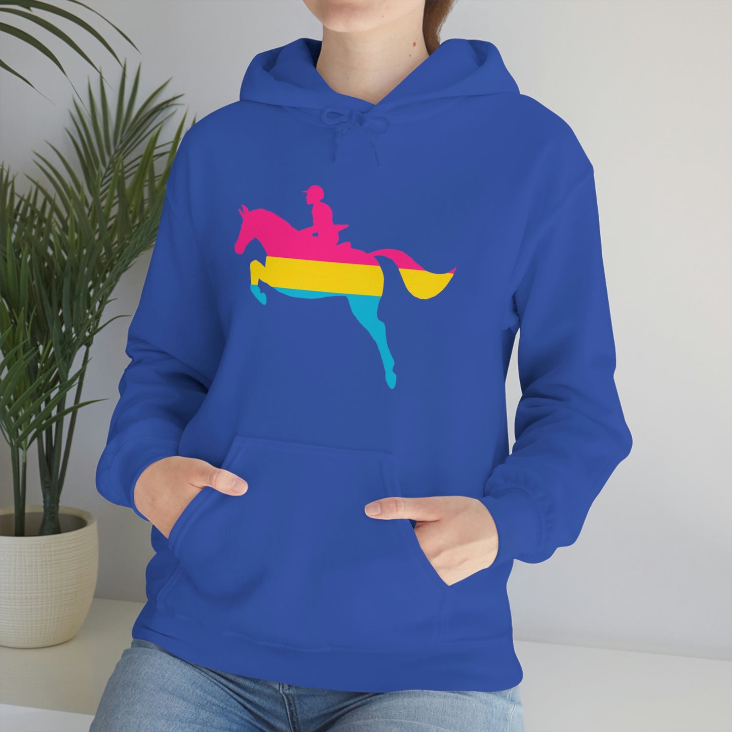 Pansexual - PRIDE, LOVE, and HORSES Hooded Sweatshirt