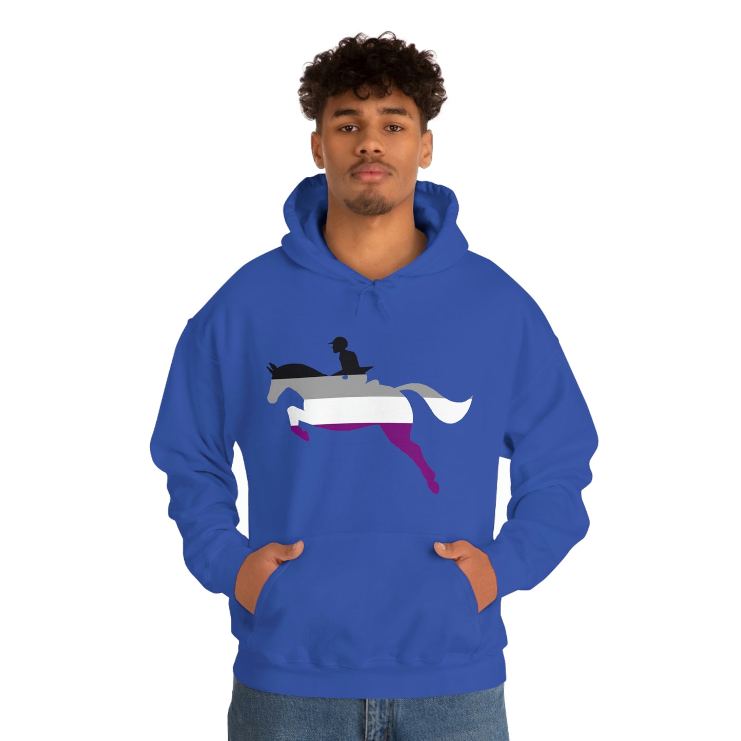 Asexual - PRIDE, LOVE, and HORSES Hooded Sweatshirt
