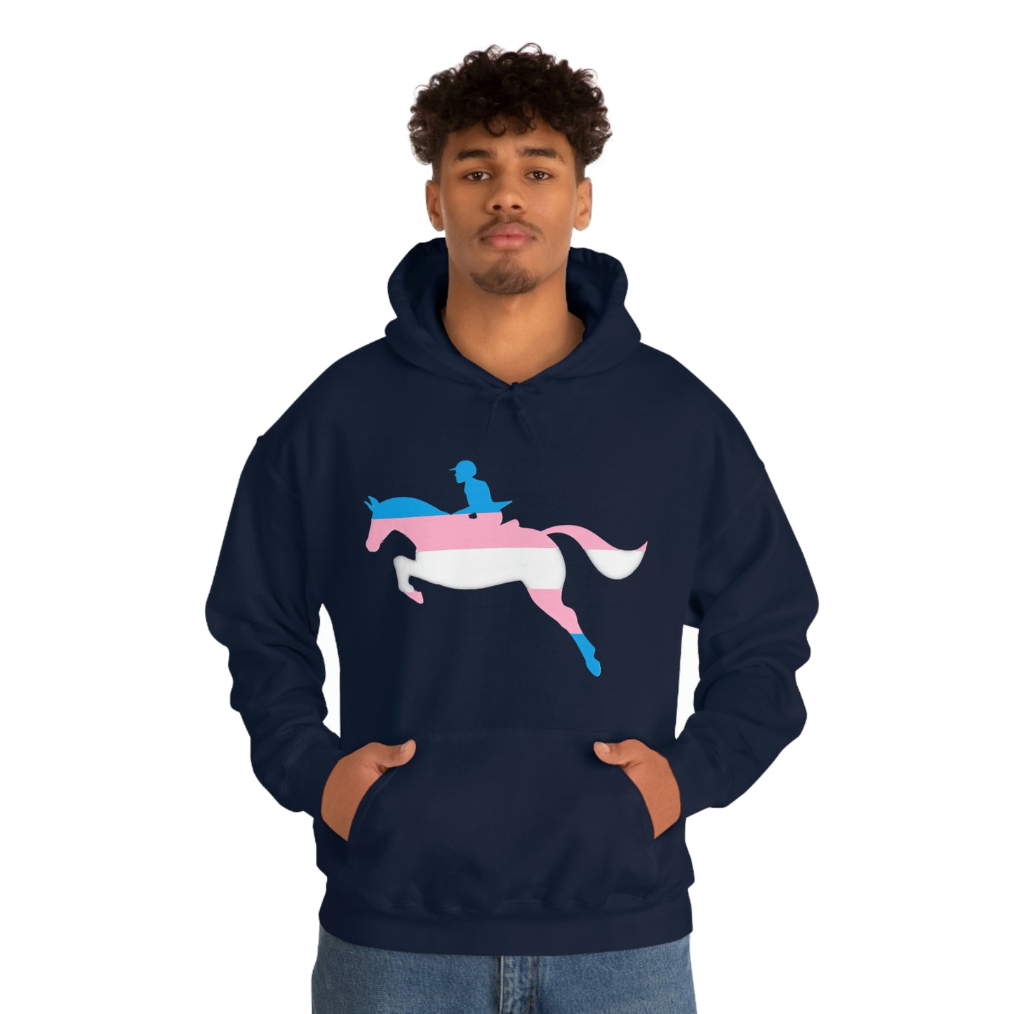 Transgender - PRIDE, LOVE, and HORSES Hooded Sweatshirt