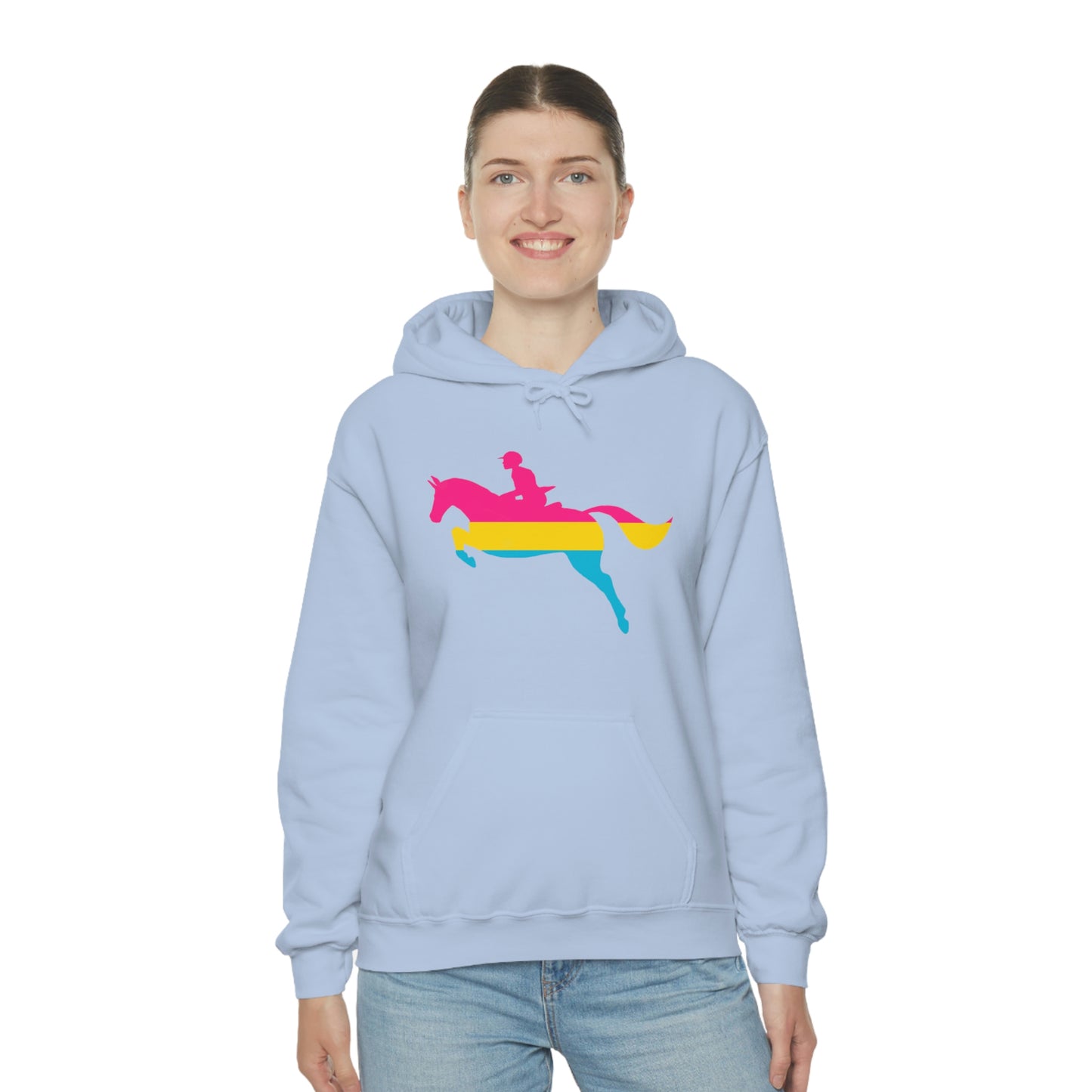 Pansexual - PRIDE, LOVE, and HORSES Hooded Sweatshirt