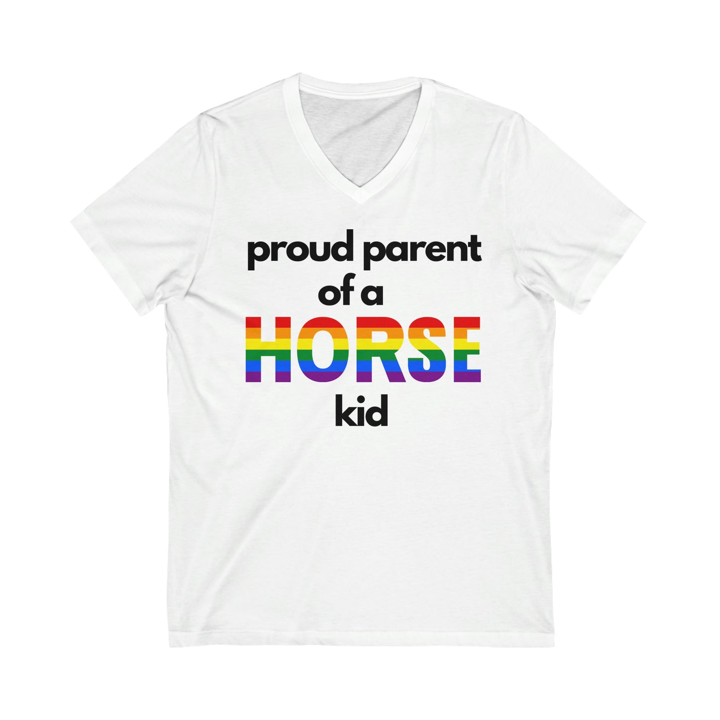 Unisex PRIDE Proud Parent V-Neck Tee
