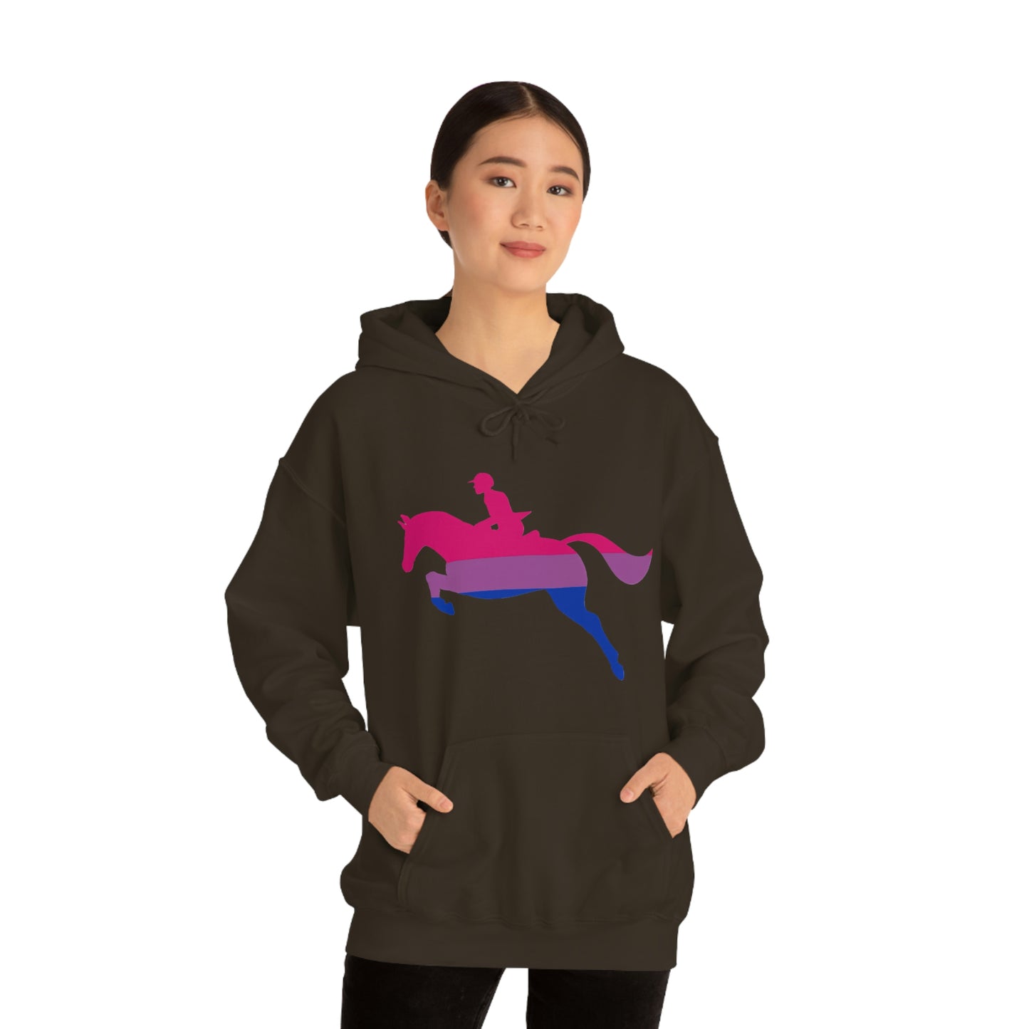 Bisexual - PRIDE, LOVE, and HORSES Hooded Sweatshirt