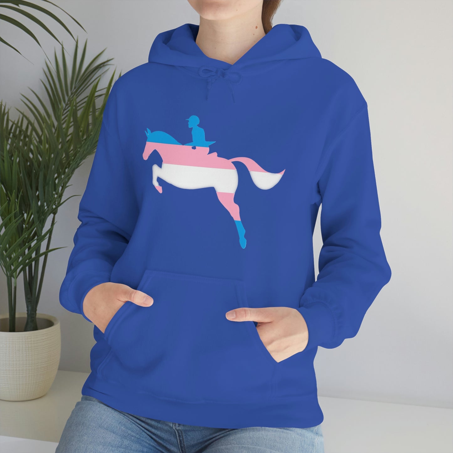 Transgender - PRIDE, LOVE, and HORSES Hooded Sweatshirt