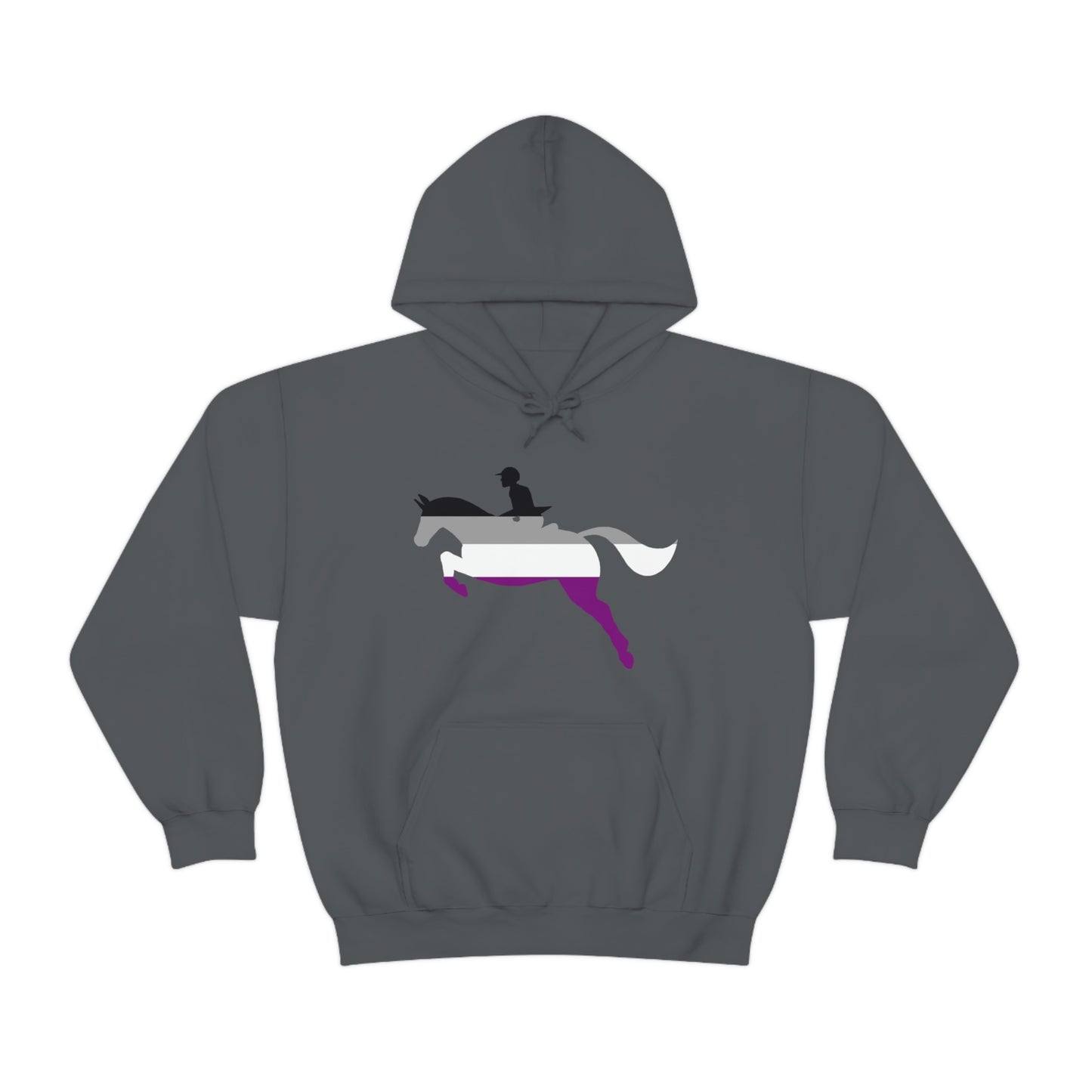 Asexual - PRIDE, LOVE, and HORSES Hooded Sweatshirt