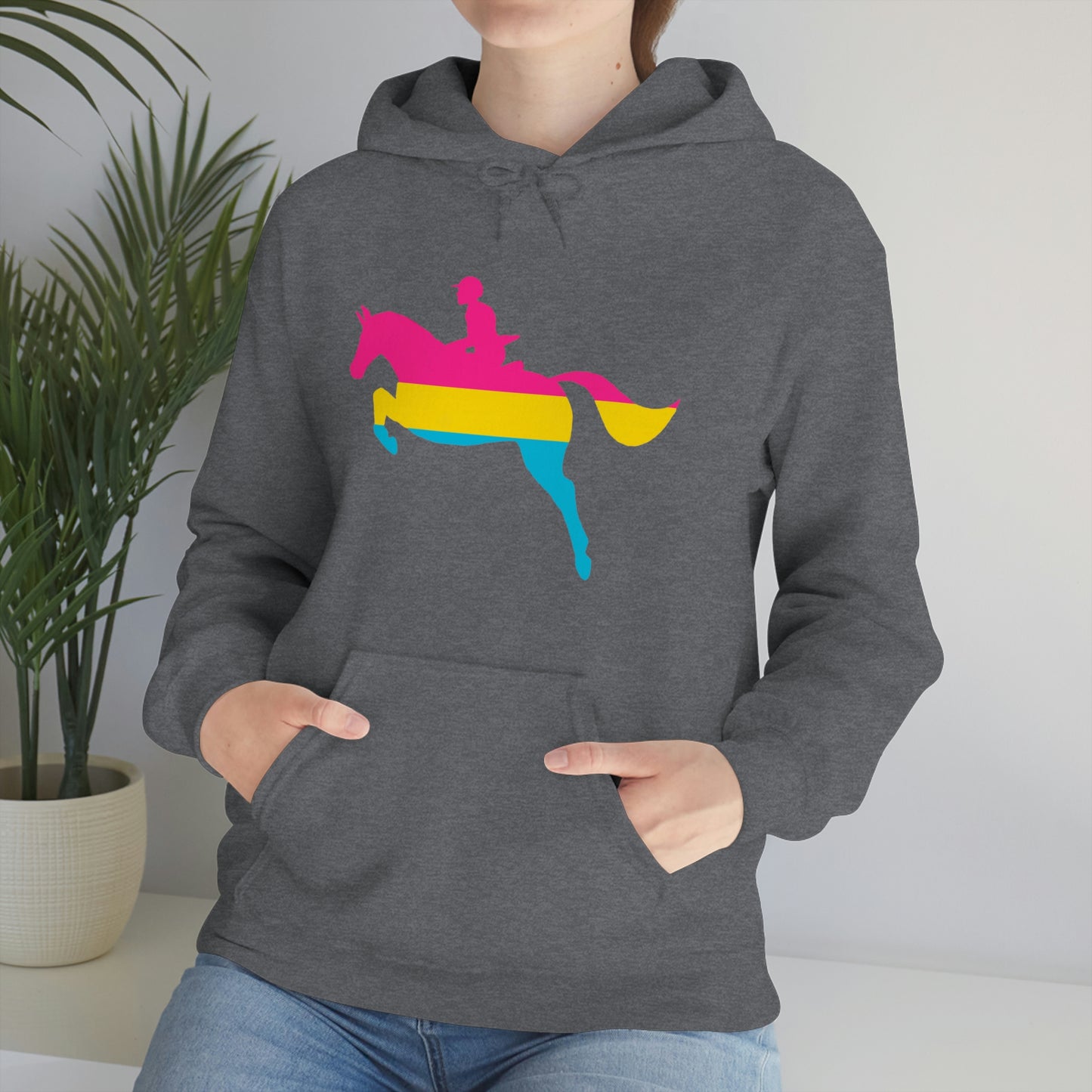 Pansexual - PRIDE, LOVE, and HORSES Hooded Sweatshirt