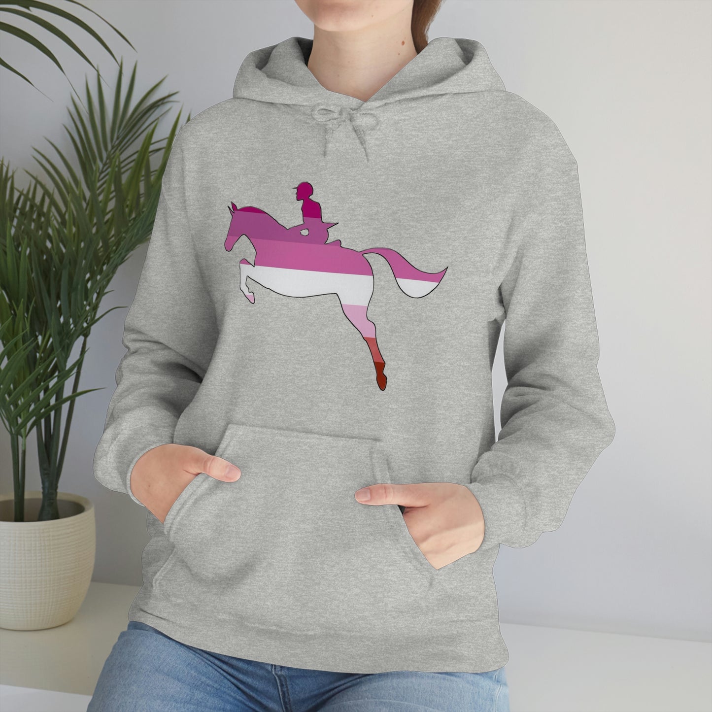 Lesbian - PRIDE, LOVE, and HORSES Hooded Sweatshirt