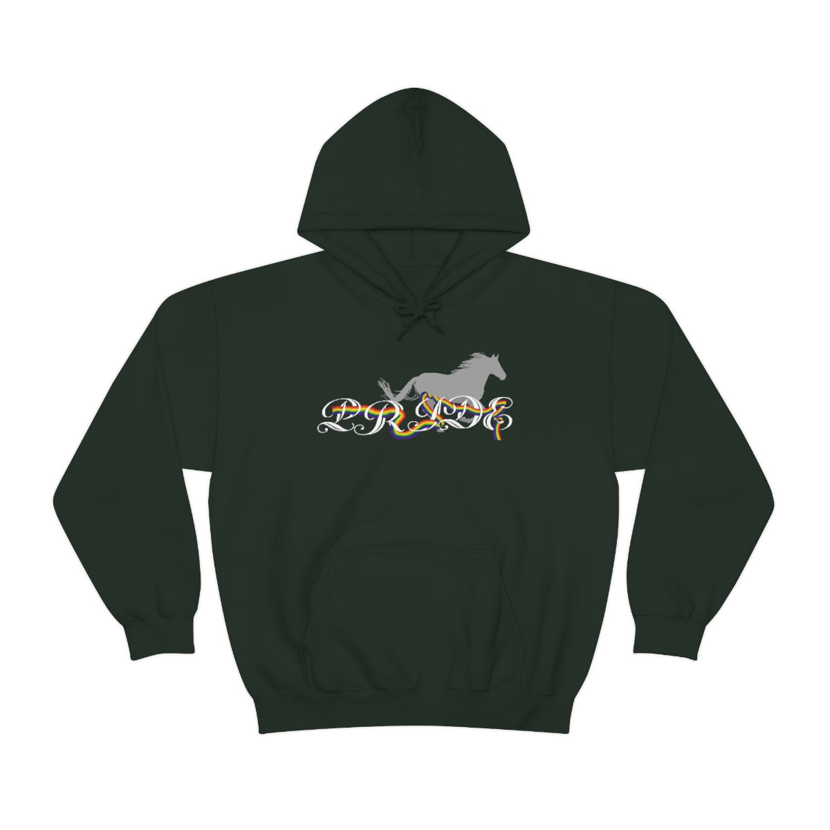 PRIDE in cursive Hooded Sweatshirt