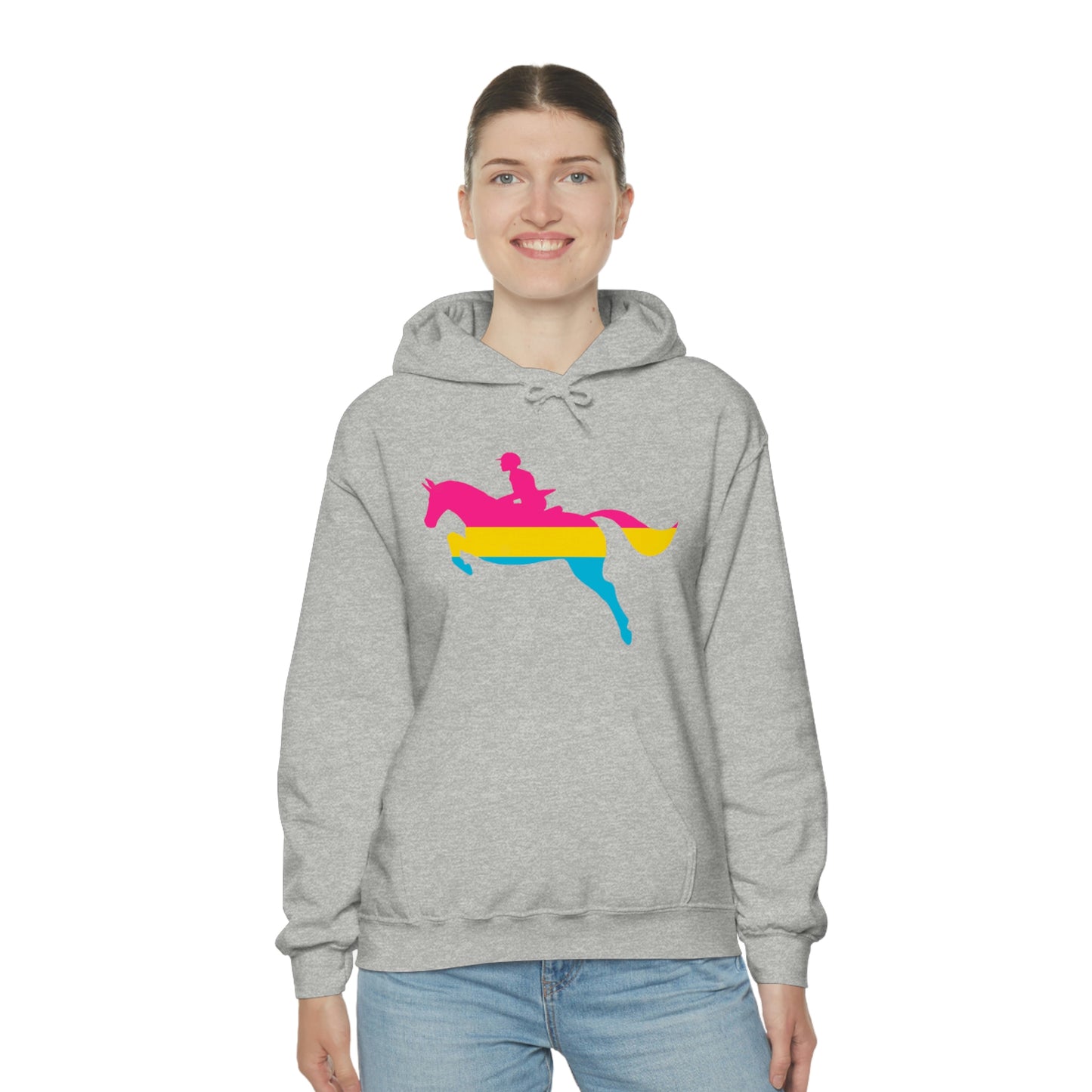 Pansexual - PRIDE, LOVE, and HORSES Hooded Sweatshirt