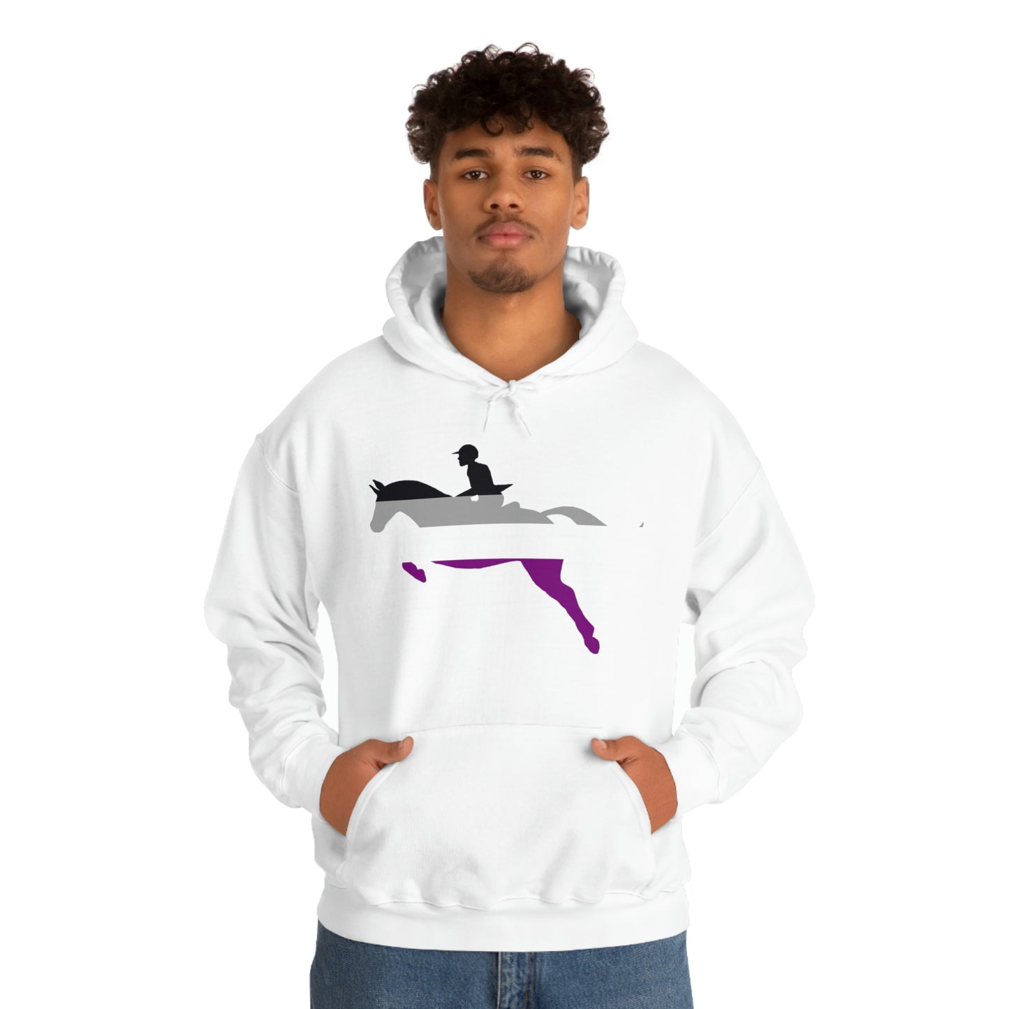 Asexual - PRIDE, LOVE, and HORSES Hooded Sweatshirt