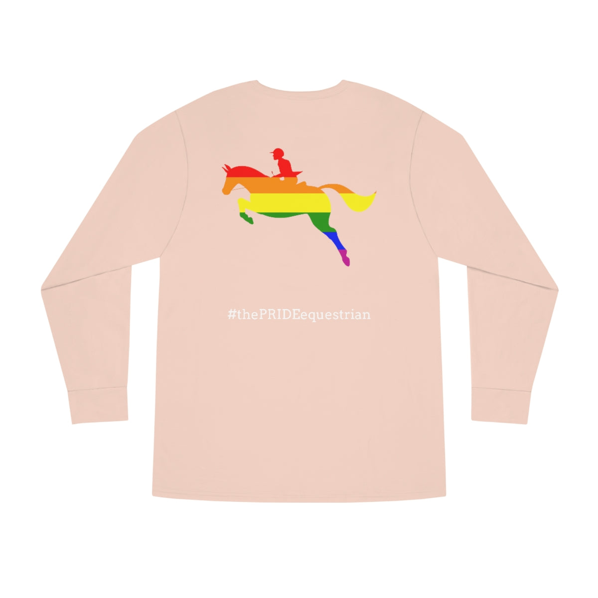 PRIDE in Cursive Long Sleeve Crewneck Tee