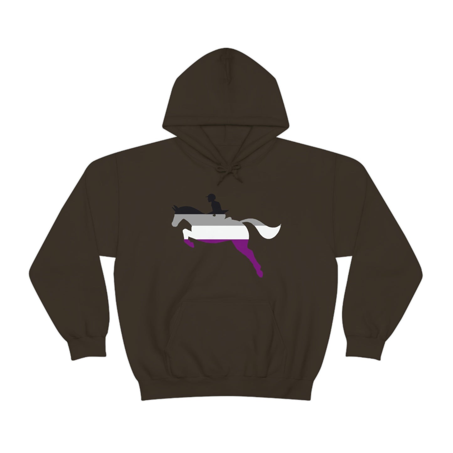 Asexual - PRIDE, LOVE, and HORSES Hooded Sweatshirt