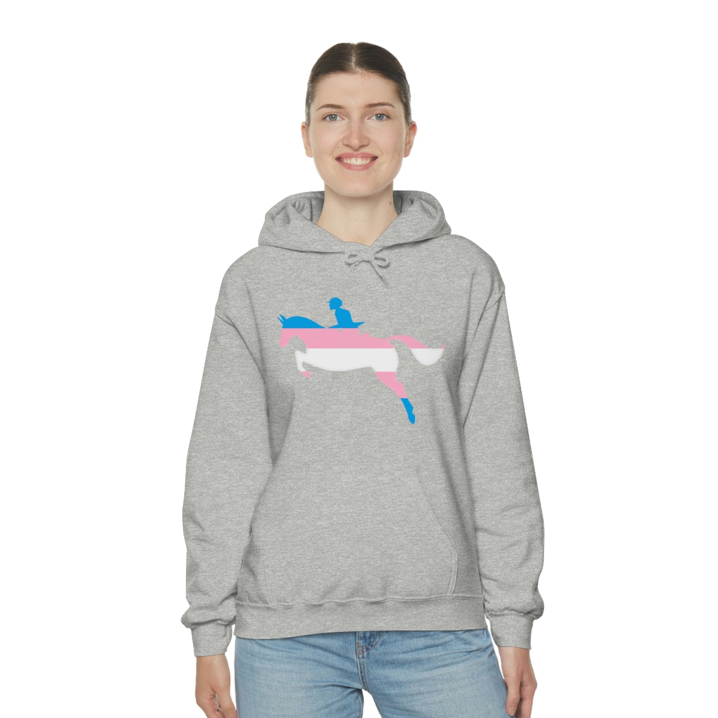 Transgender - PRIDE, LOVE, and HORSES Hooded Sweatshirt