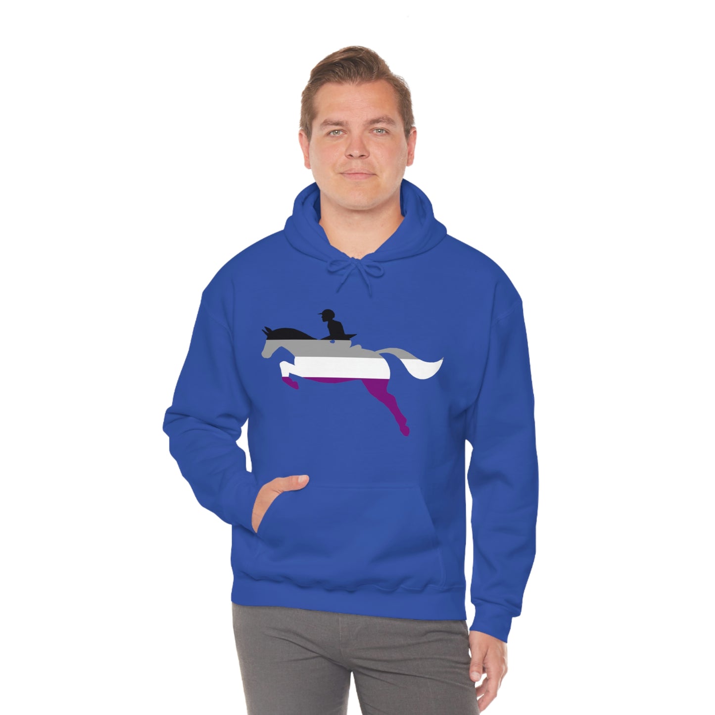 Asexual - PRIDE, LOVE, and HORSES Hooded Sweatshirt