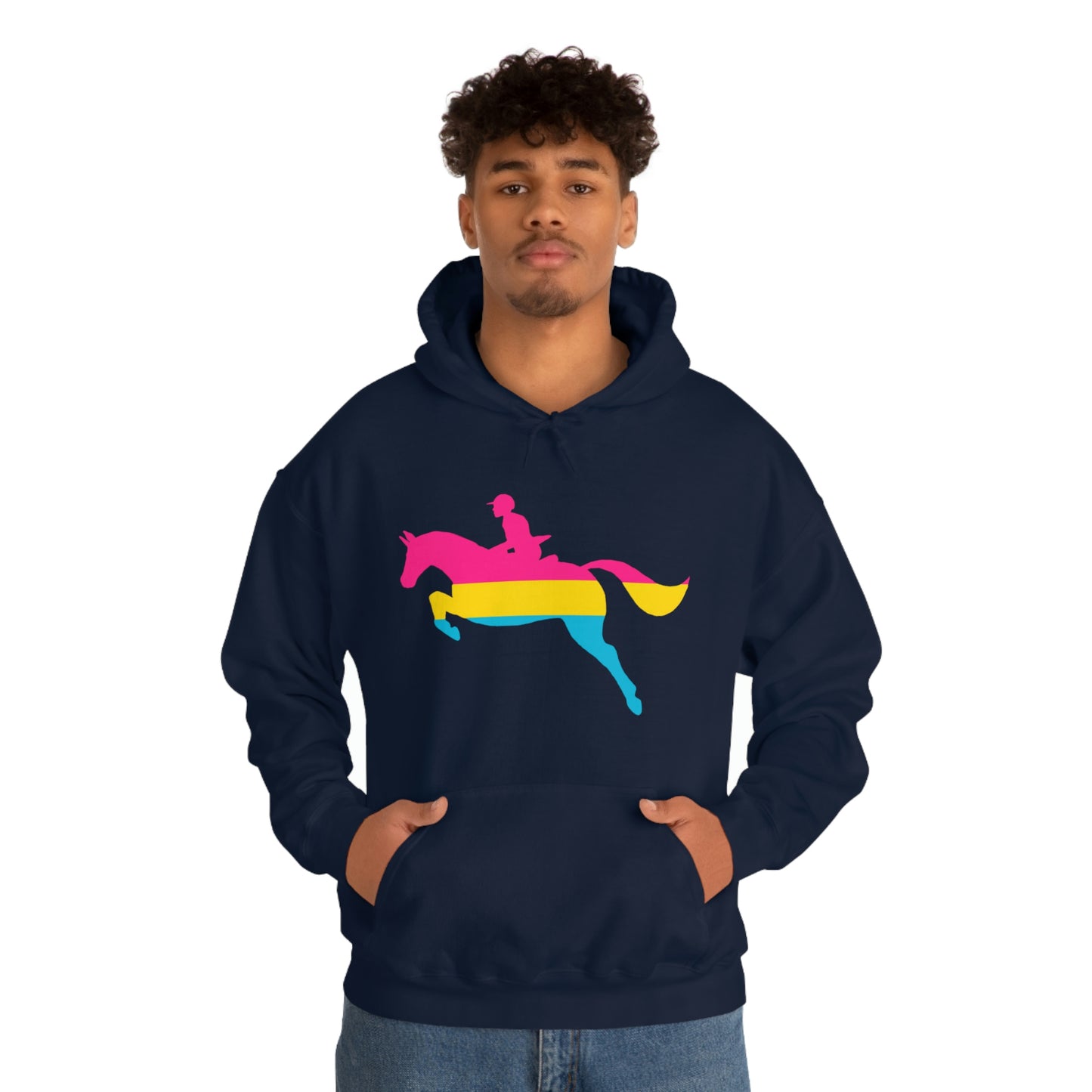 Pansexual - PRIDE, LOVE, and HORSES Hooded Sweatshirt
