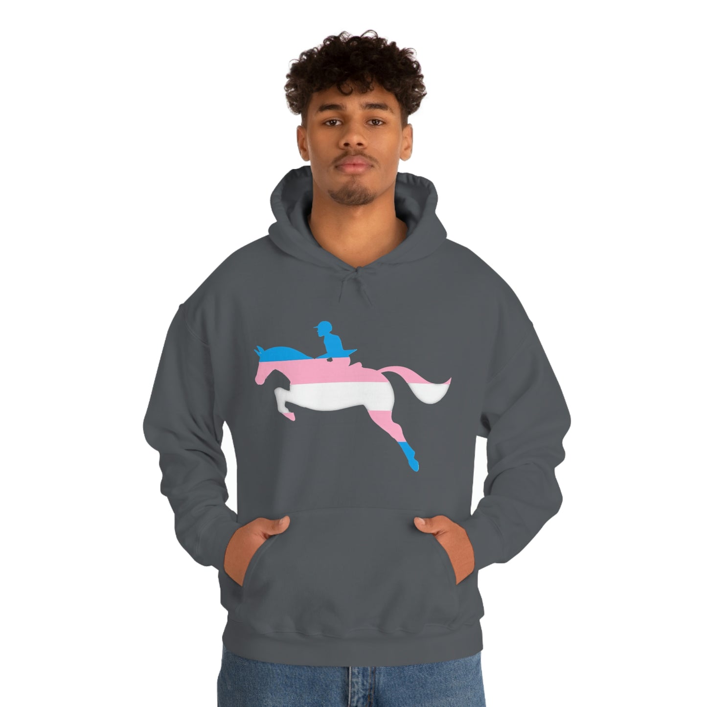 Transgender - PRIDE, LOVE, and HORSES Hooded Sweatshirt