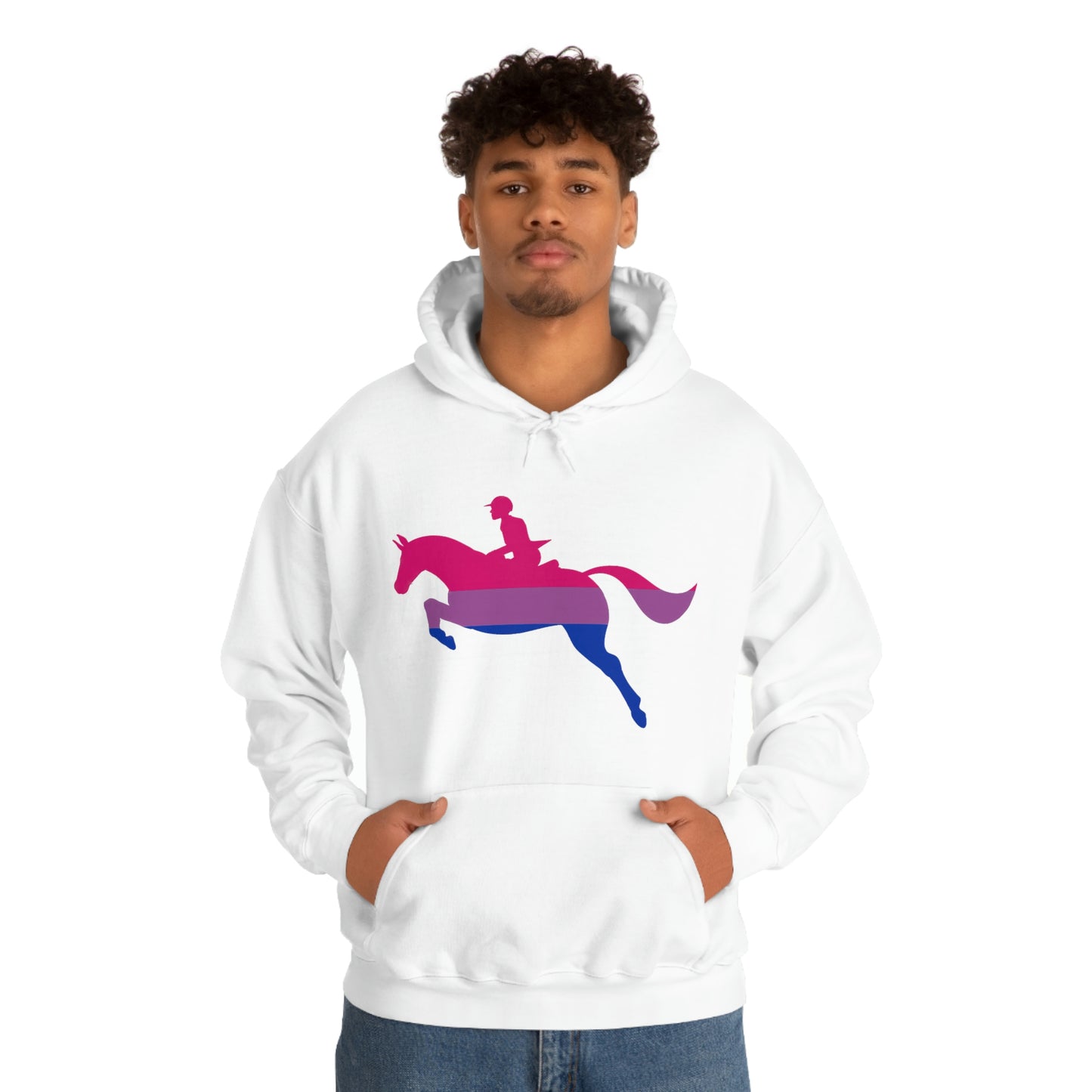 Bisexual - PRIDE, LOVE, and HORSES Hooded Sweatshirt