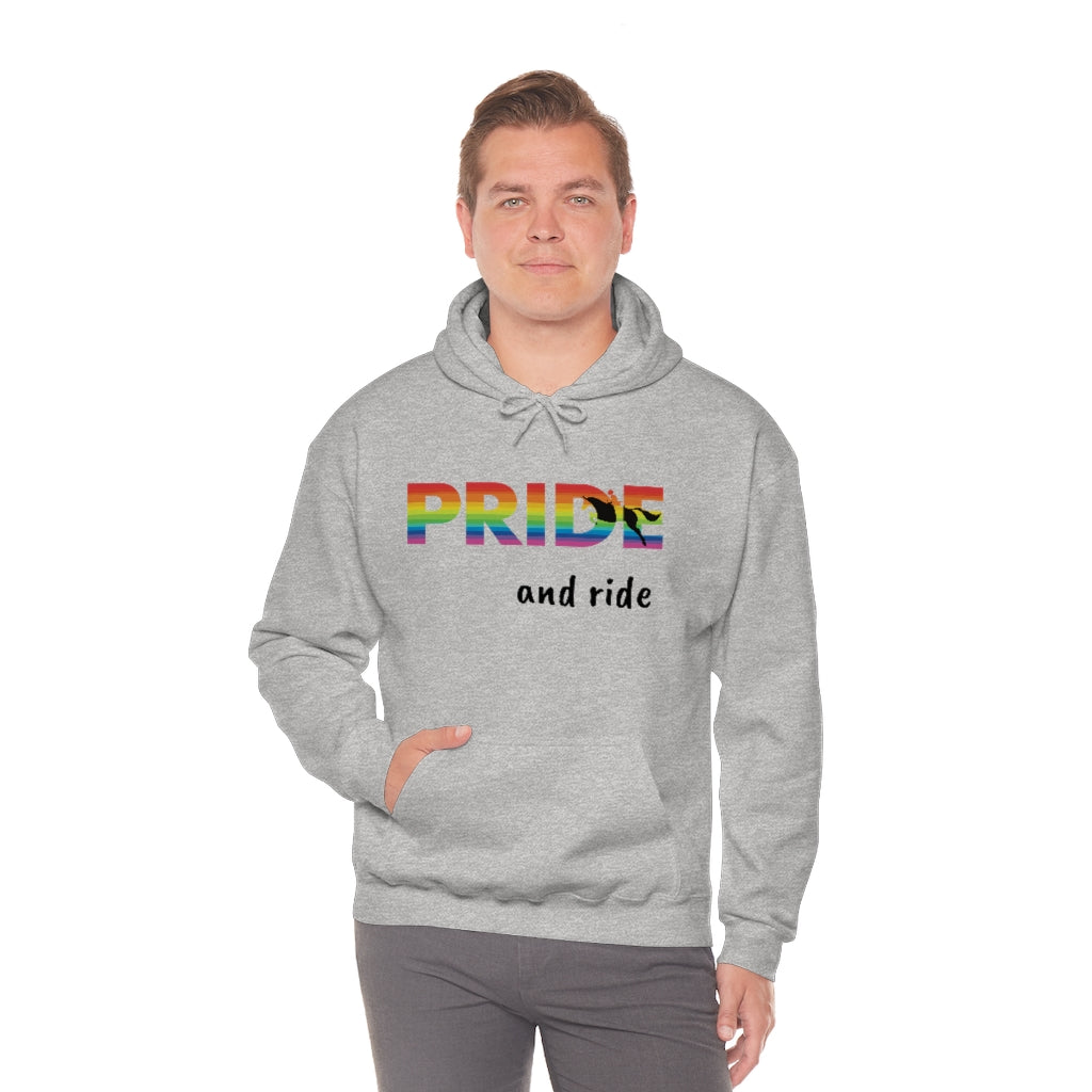 Unisex PRIDE and ride Hooded Sweatshirt