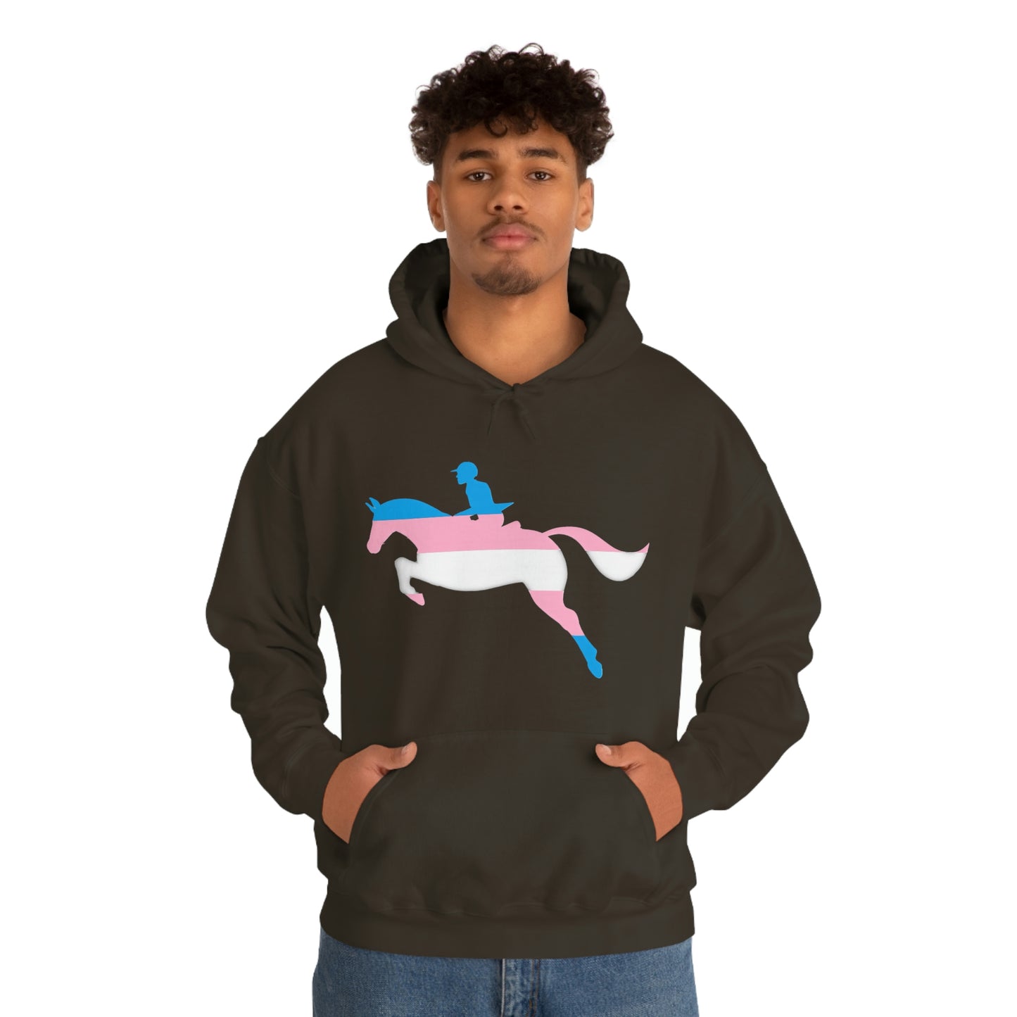 Transgender - PRIDE, LOVE, and HORSES Hooded Sweatshirt