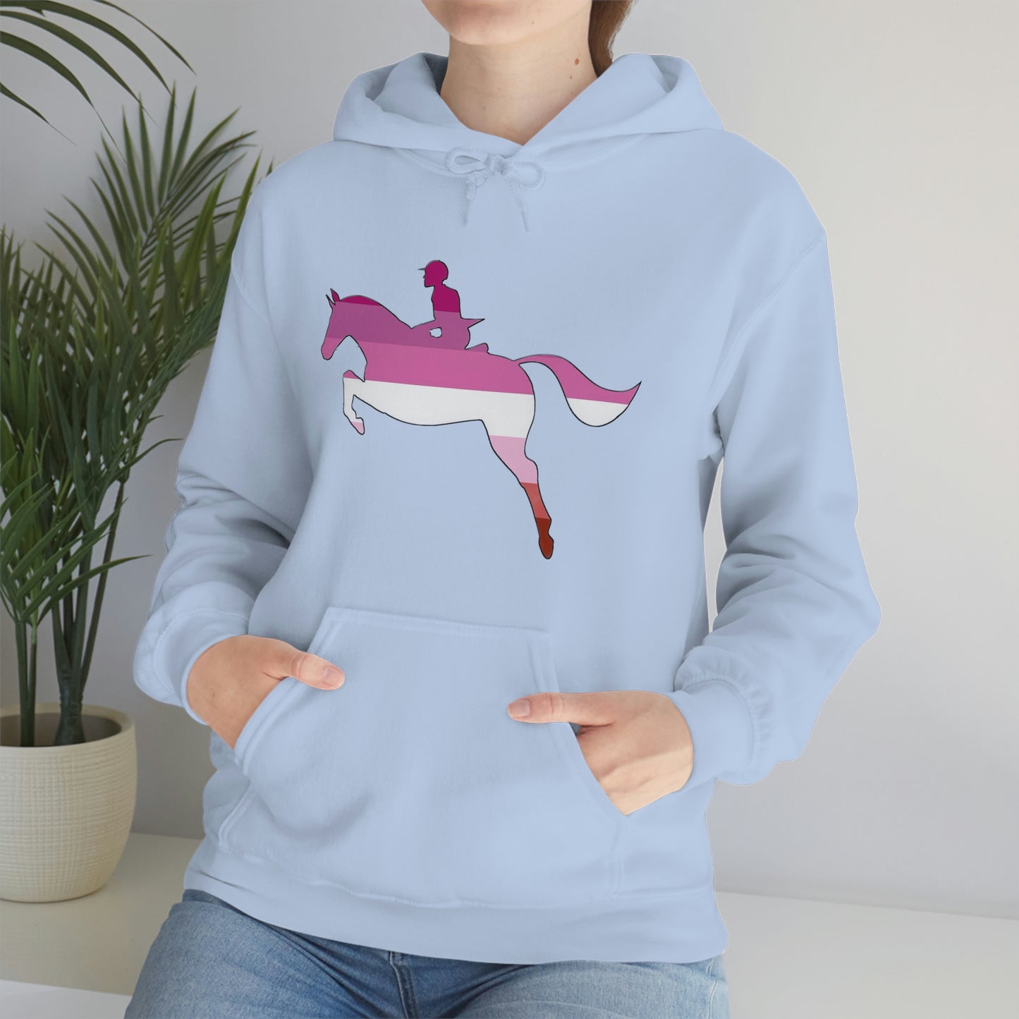 Lesbian - PRIDE, LOVE, and HORSES Hooded Sweatshirt