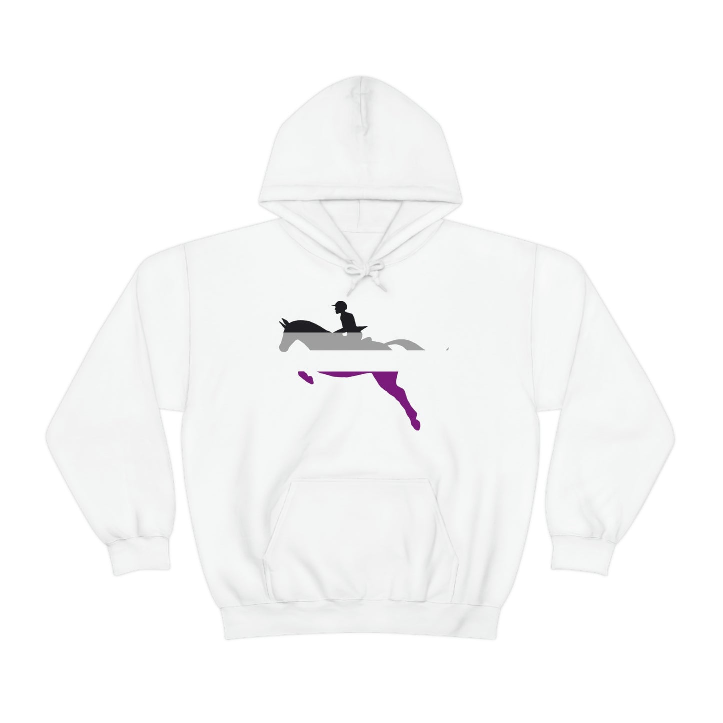 Asexual - PRIDE, LOVE, and HORSES Hooded Sweatshirt