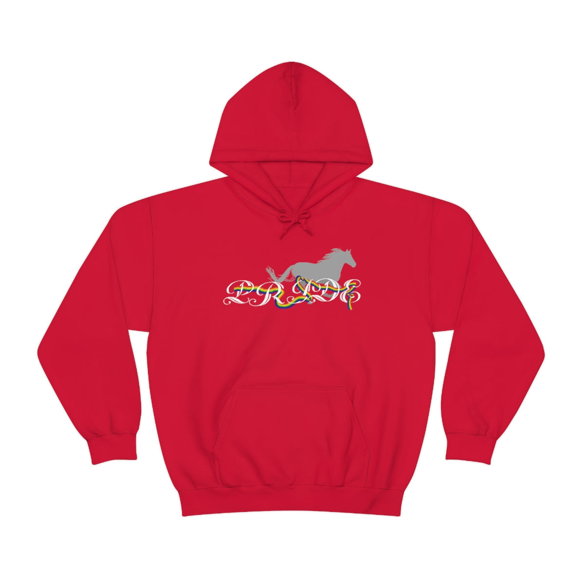 PRIDE in cursive Hooded Sweatshirt