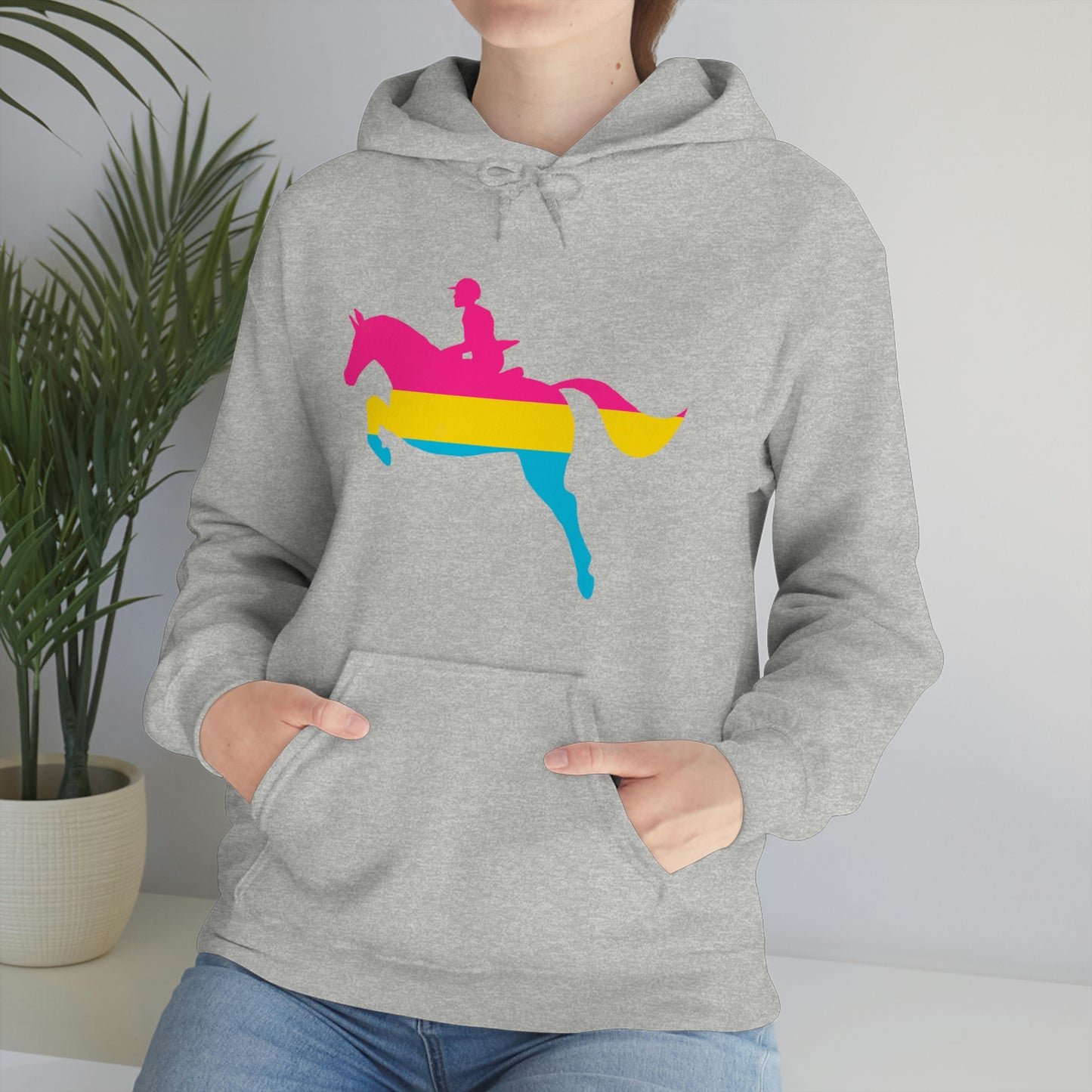 Pansexual - PRIDE, LOVE, and HORSES Hooded Sweatshirt