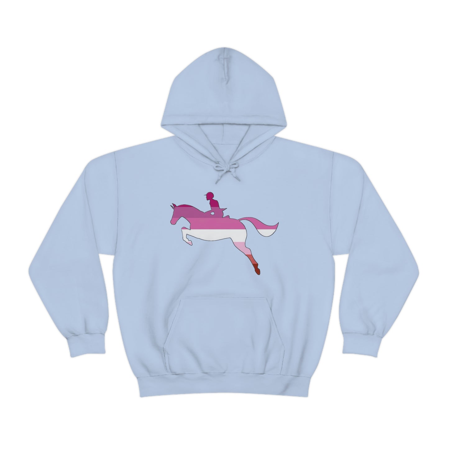 Lesbian - PRIDE, LOVE, and HORSES Hooded Sweatshirt