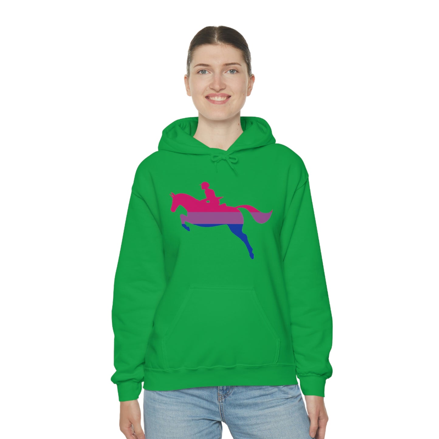 Bisexual - PRIDE, LOVE, and HORSES Hooded Sweatshirt
