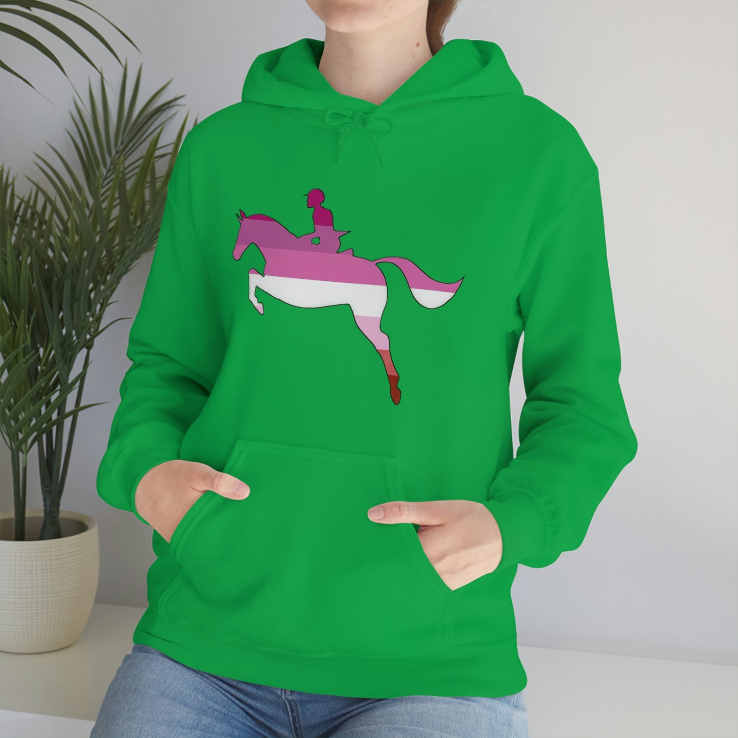 Lesbian - PRIDE, LOVE, and HORSES Hooded Sweatshirt