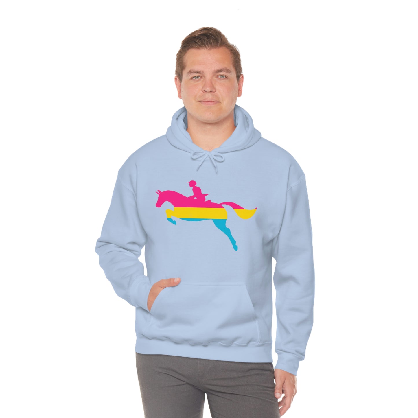 Pansexual - PRIDE, LOVE, and HORSES Hooded Sweatshirt
