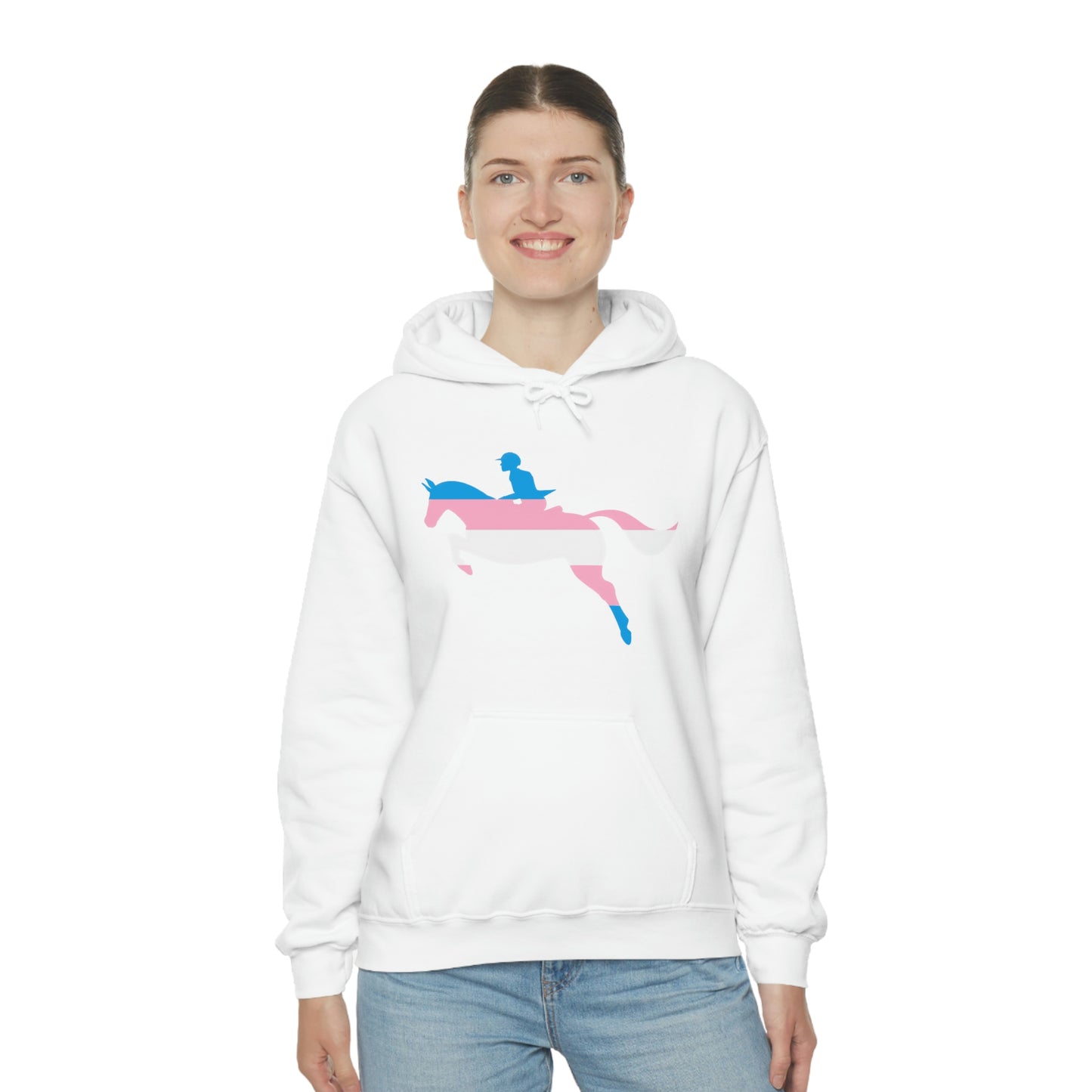 Transgender - PRIDE, LOVE, and HORSES Hooded Sweatshirt